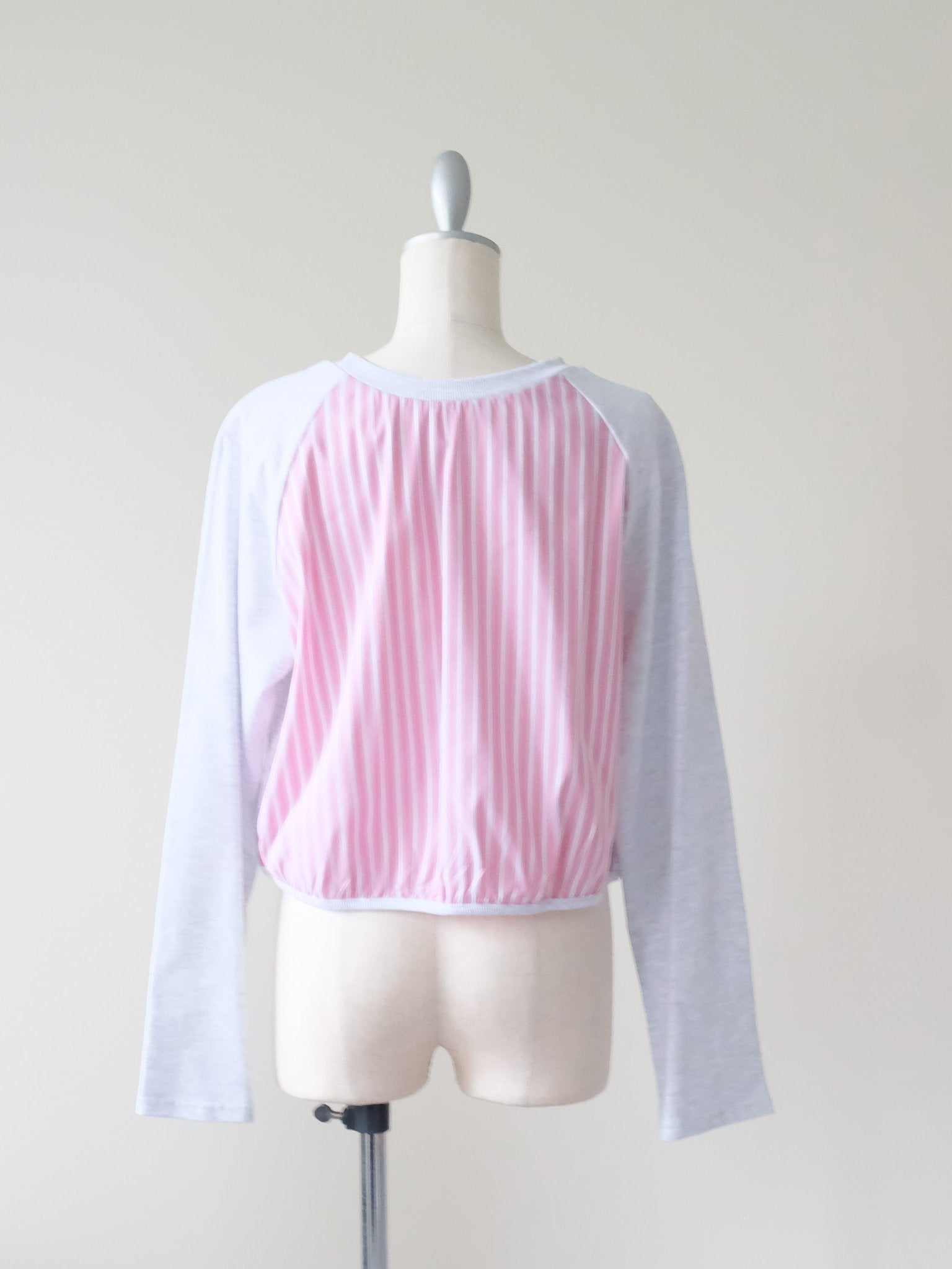 バックストライプトップス [601353] ivory