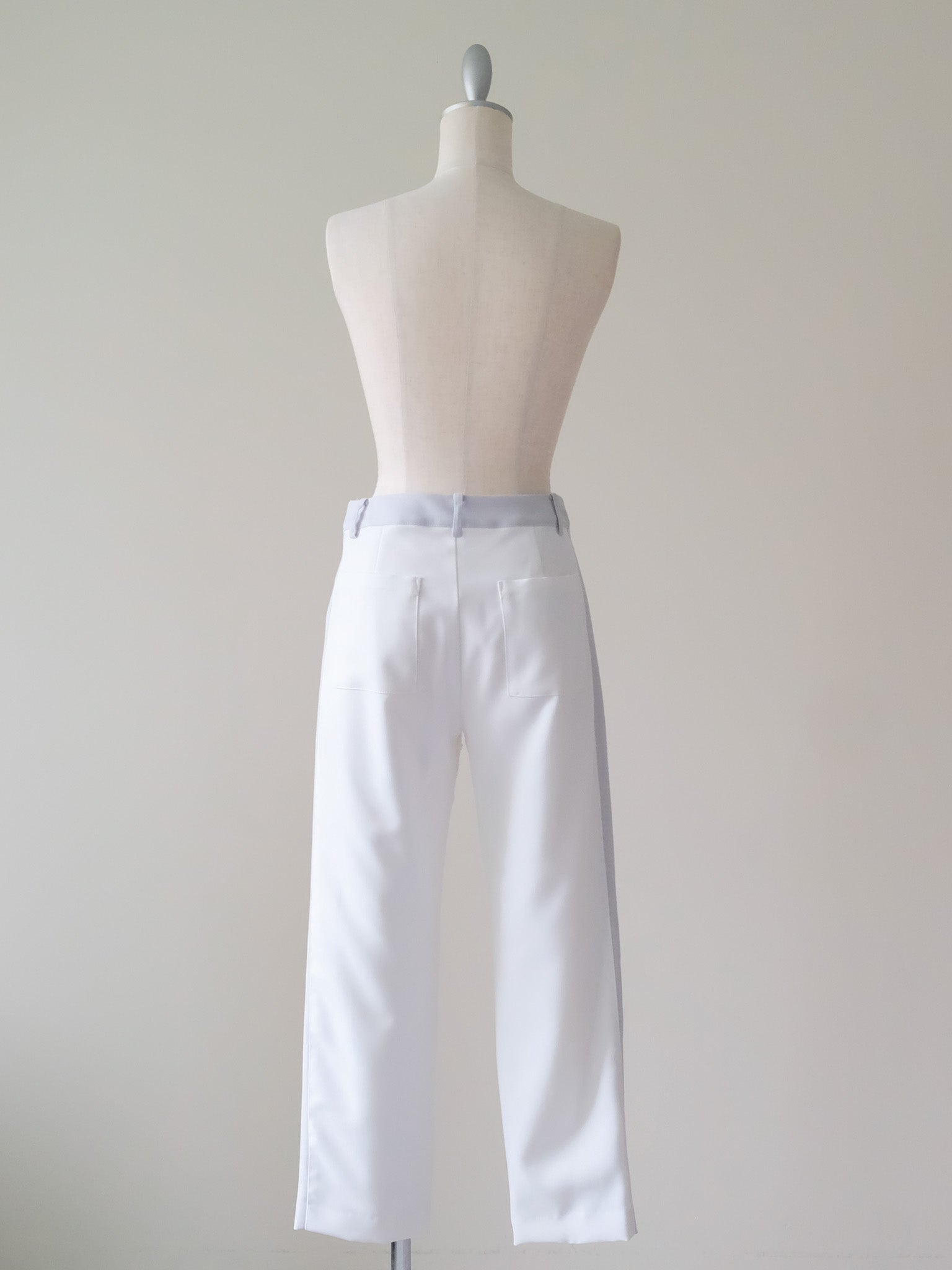 リーフジャガード配色パンツ [603308]off white