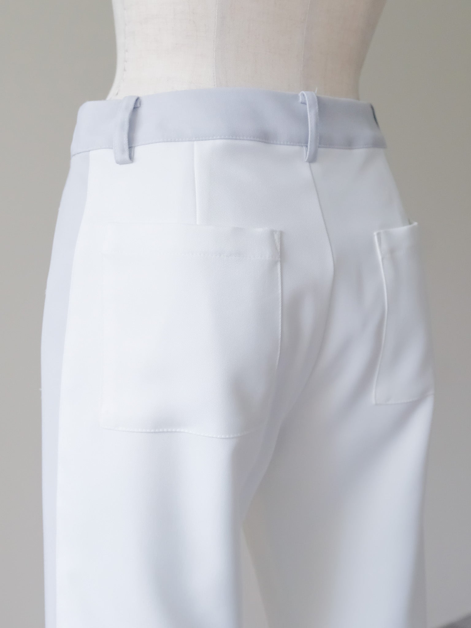 リーフジャガード配色パンツ [603308]off white