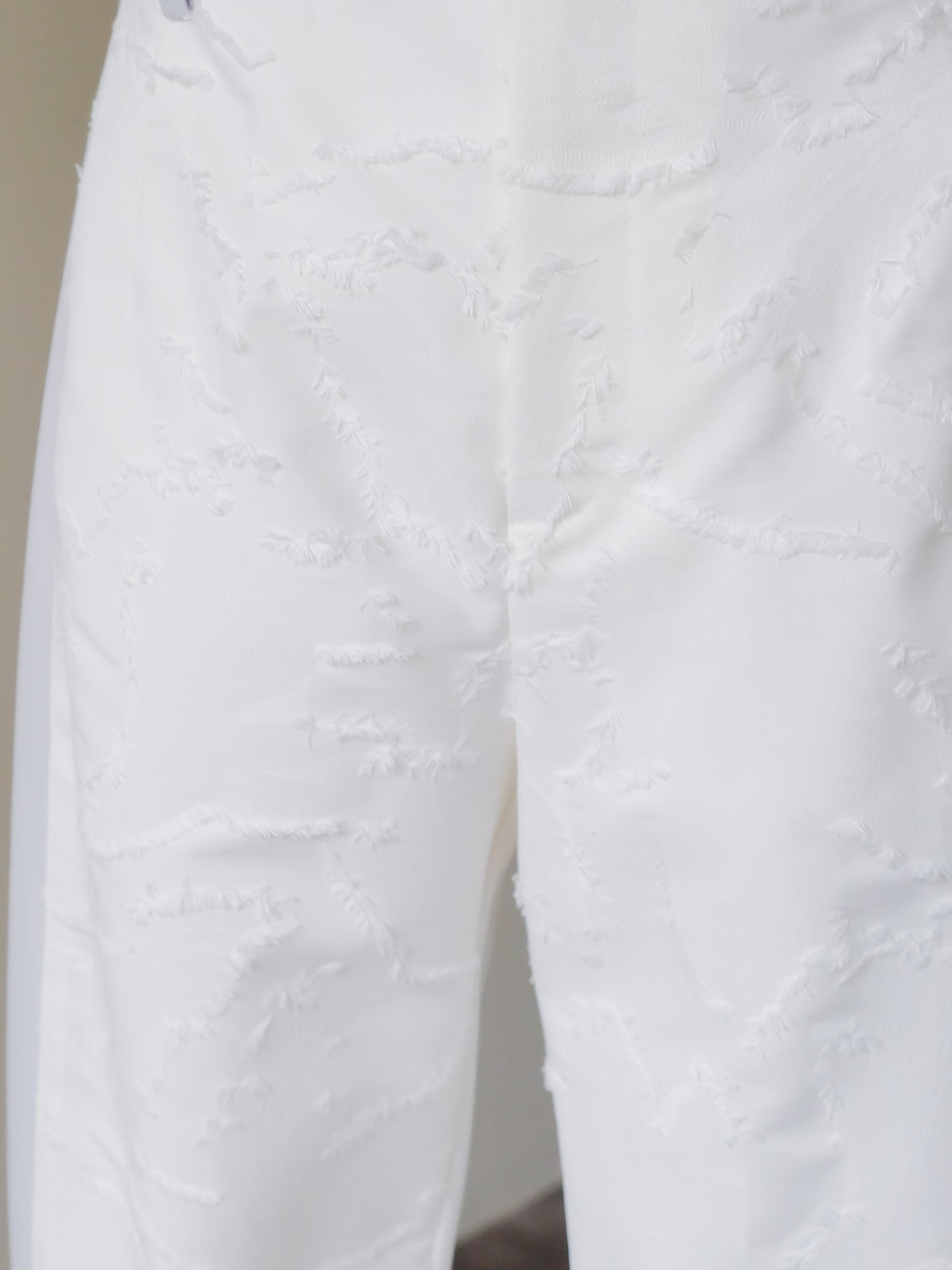 リーフジャガード配色パンツ [603308]off white