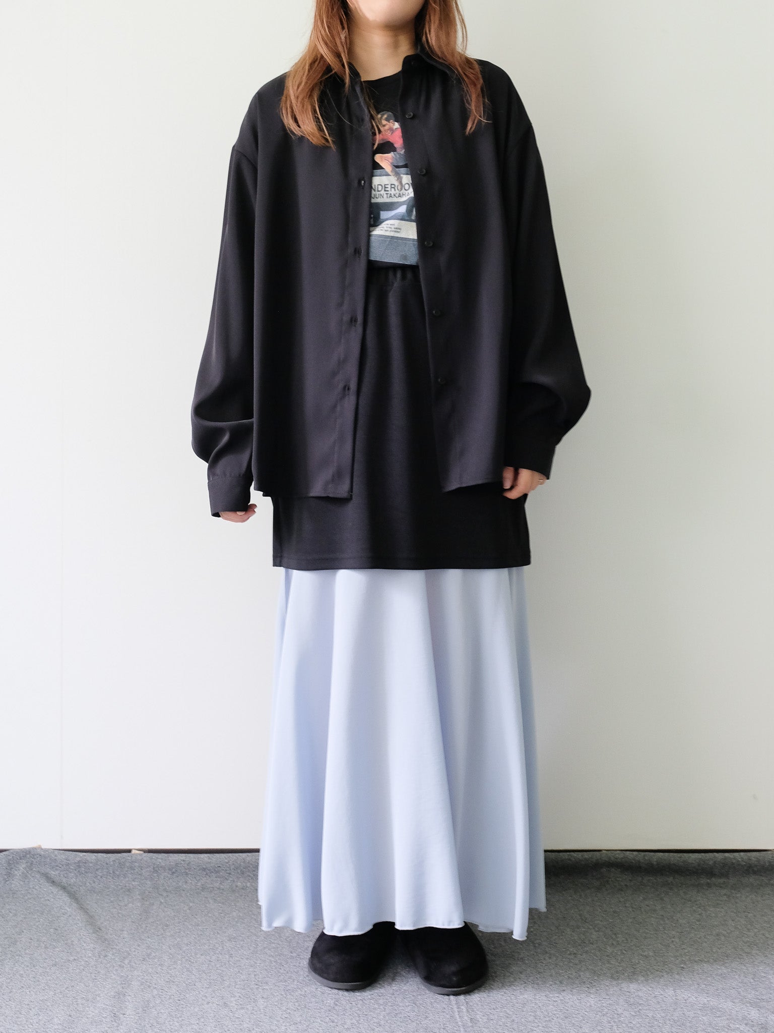 Oversized Long Shirt [603371] black(99)