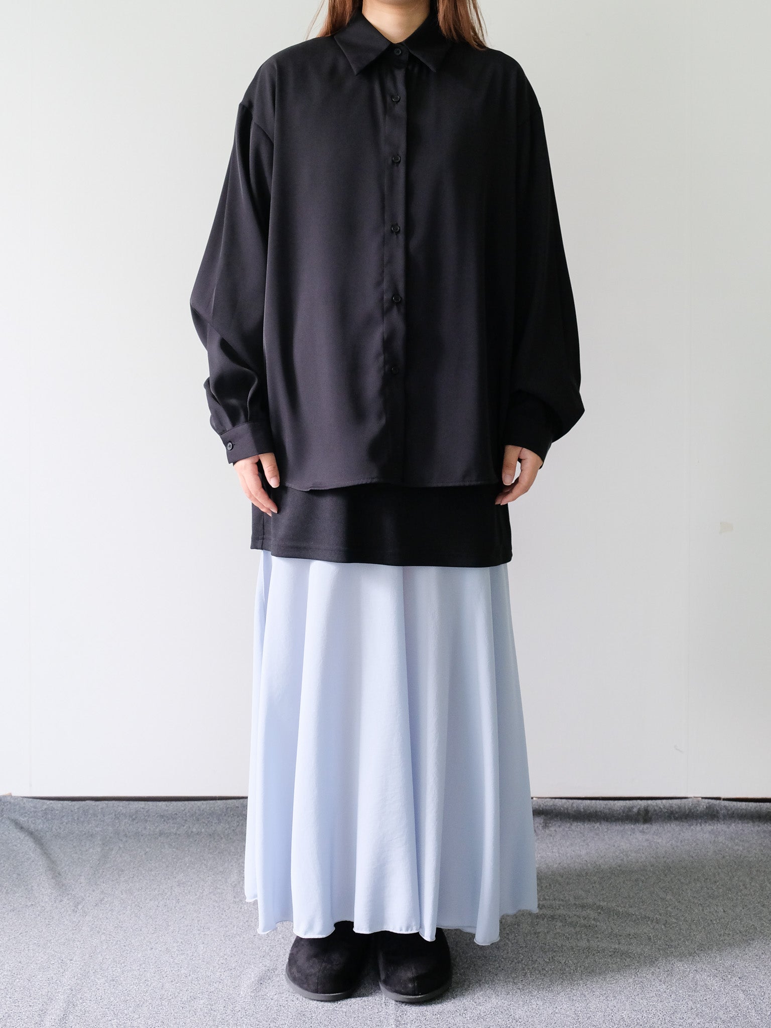 Oversized Long Shirt [603371] black(99)