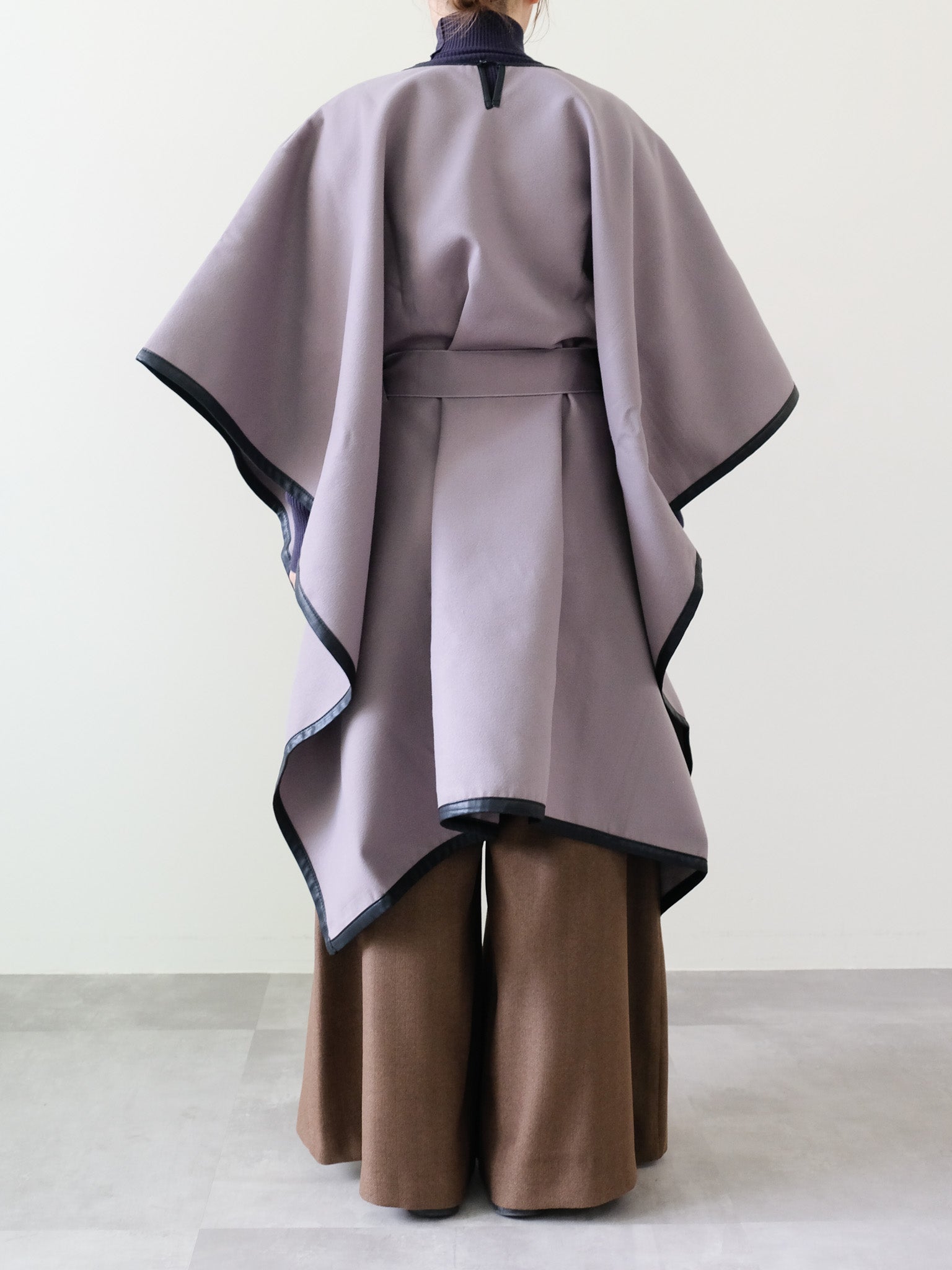 Taupe V-Neck Cape Top (435)