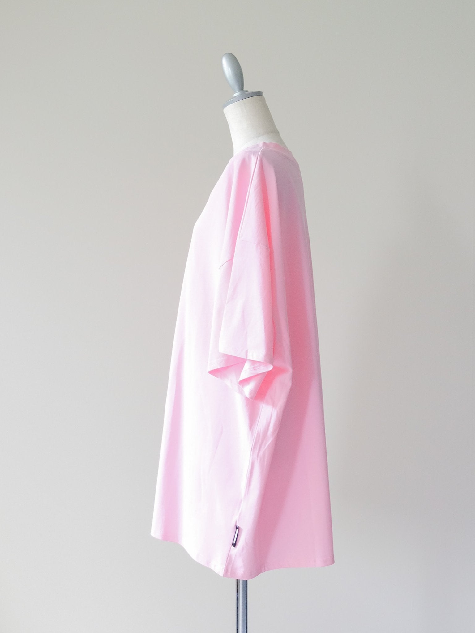 Loose V-neck Half Sleeve T-shirt(ルーズVネックハーフスリーブTシャツ)[601598]pink
