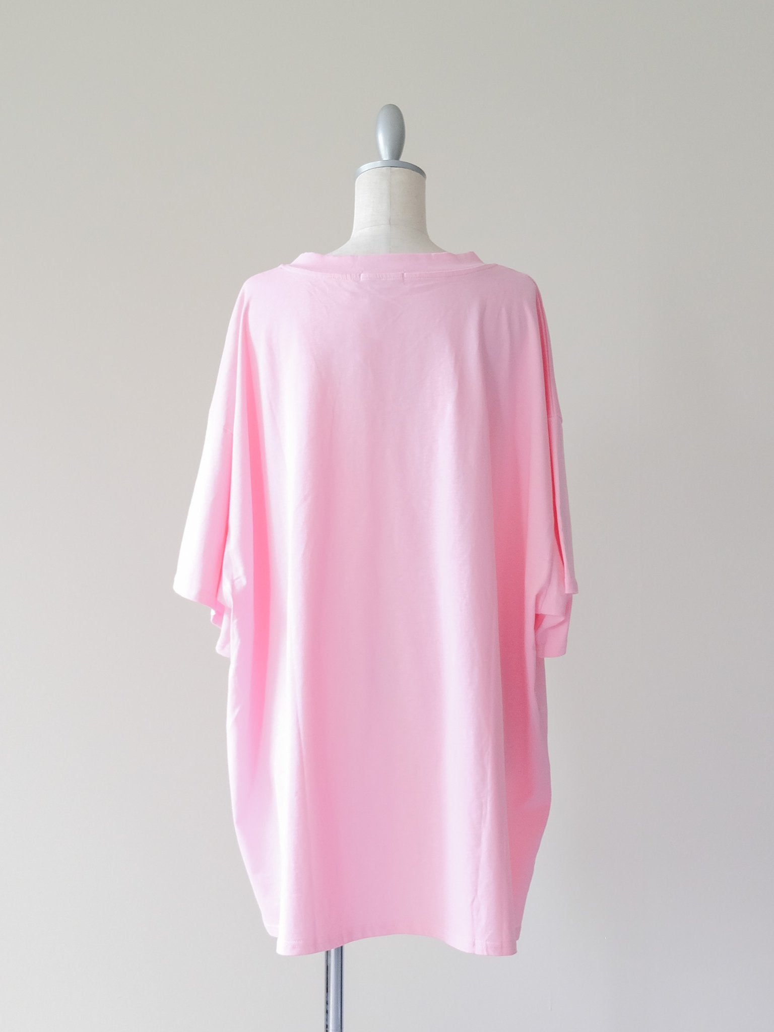 Loose V-neck Half Sleeve T-shirt(ルーズVネックハーフスリーブTシャツ)[601598]pink