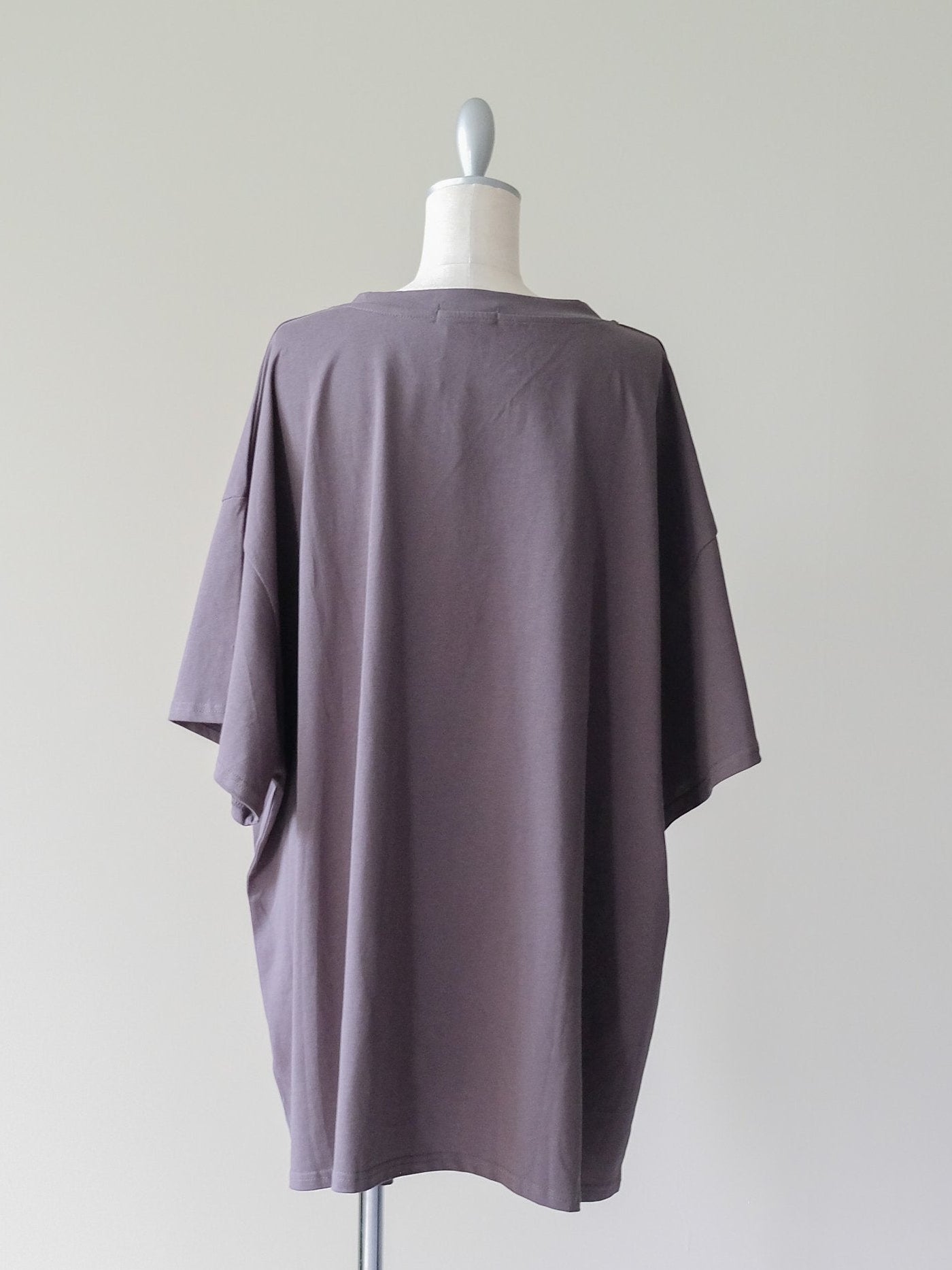 Loose V-neck Half Sleeve T-shirt(ルーズVネックハーフスリーブTシャツ)[601598]charcoal