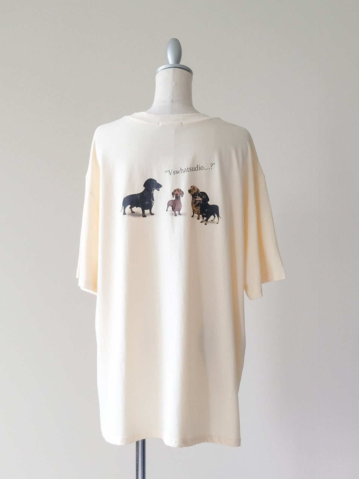 Dog Graphic Back Print T-shirt(ドッググラフィックバックプリントTシャツ)[601600]yellow