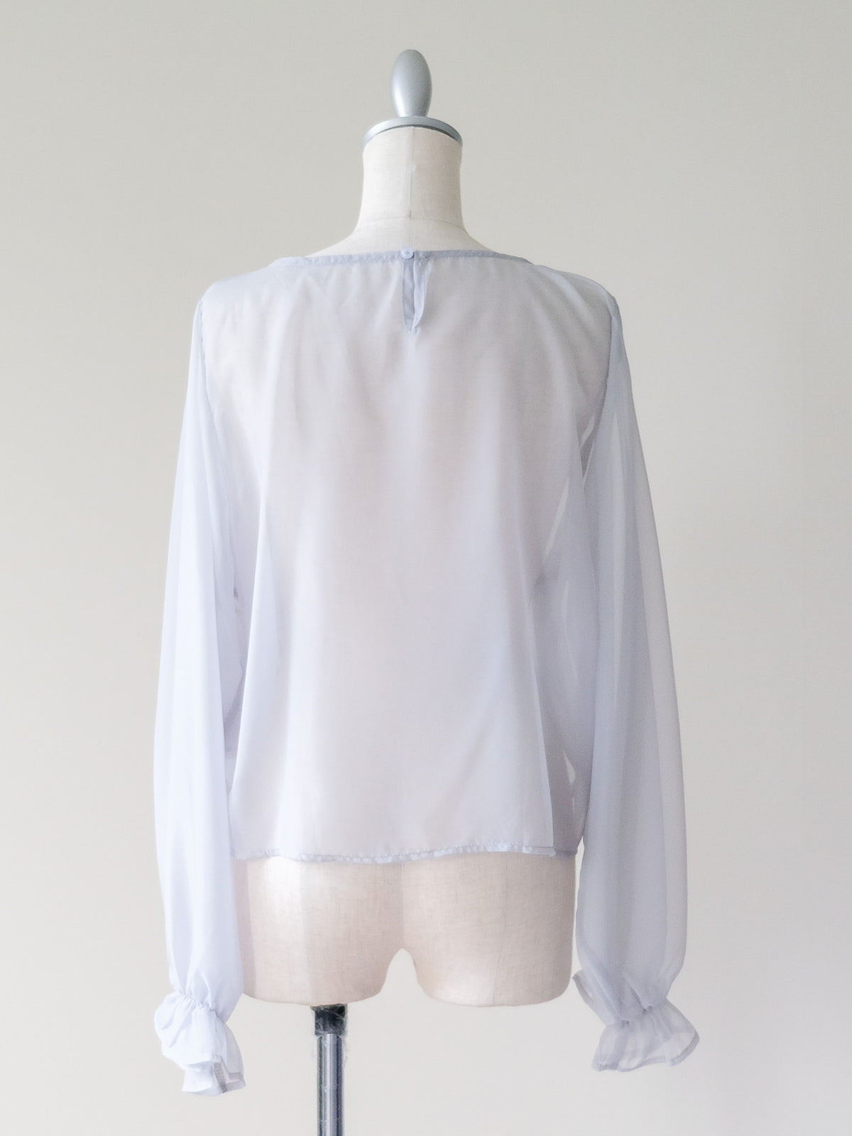 【予約商品】Sheer Gather Ribbon Blouse(シアーギャザーリボンブラウス)