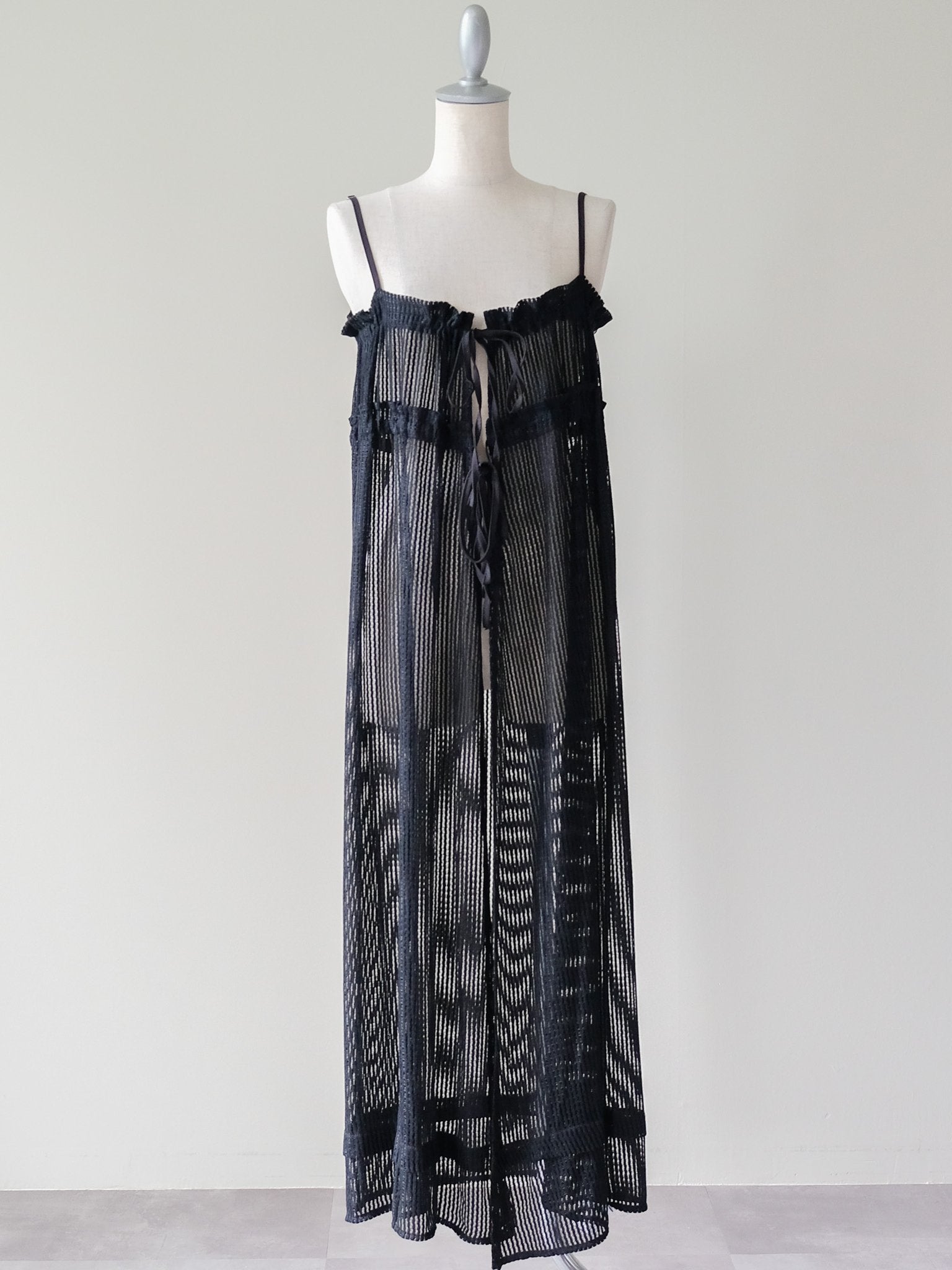 Gather Camisole Dress(ギャザーキャミワンピース)[601630]Black