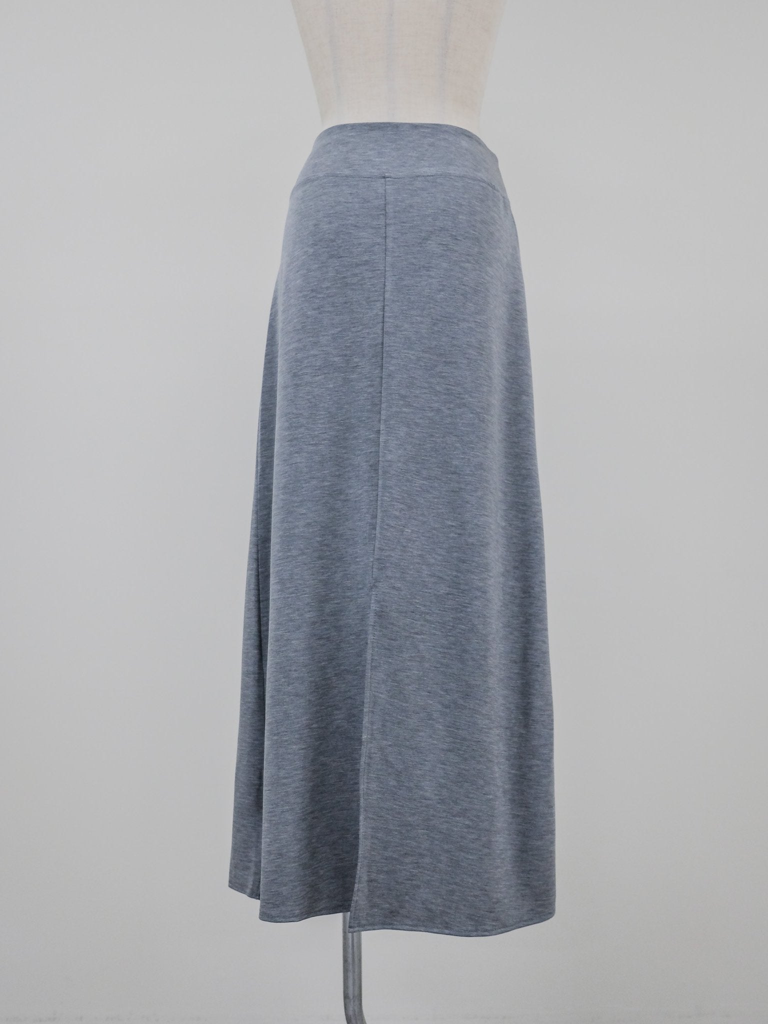 Jersey I-Line Skirt  [603418] light gray(70)
