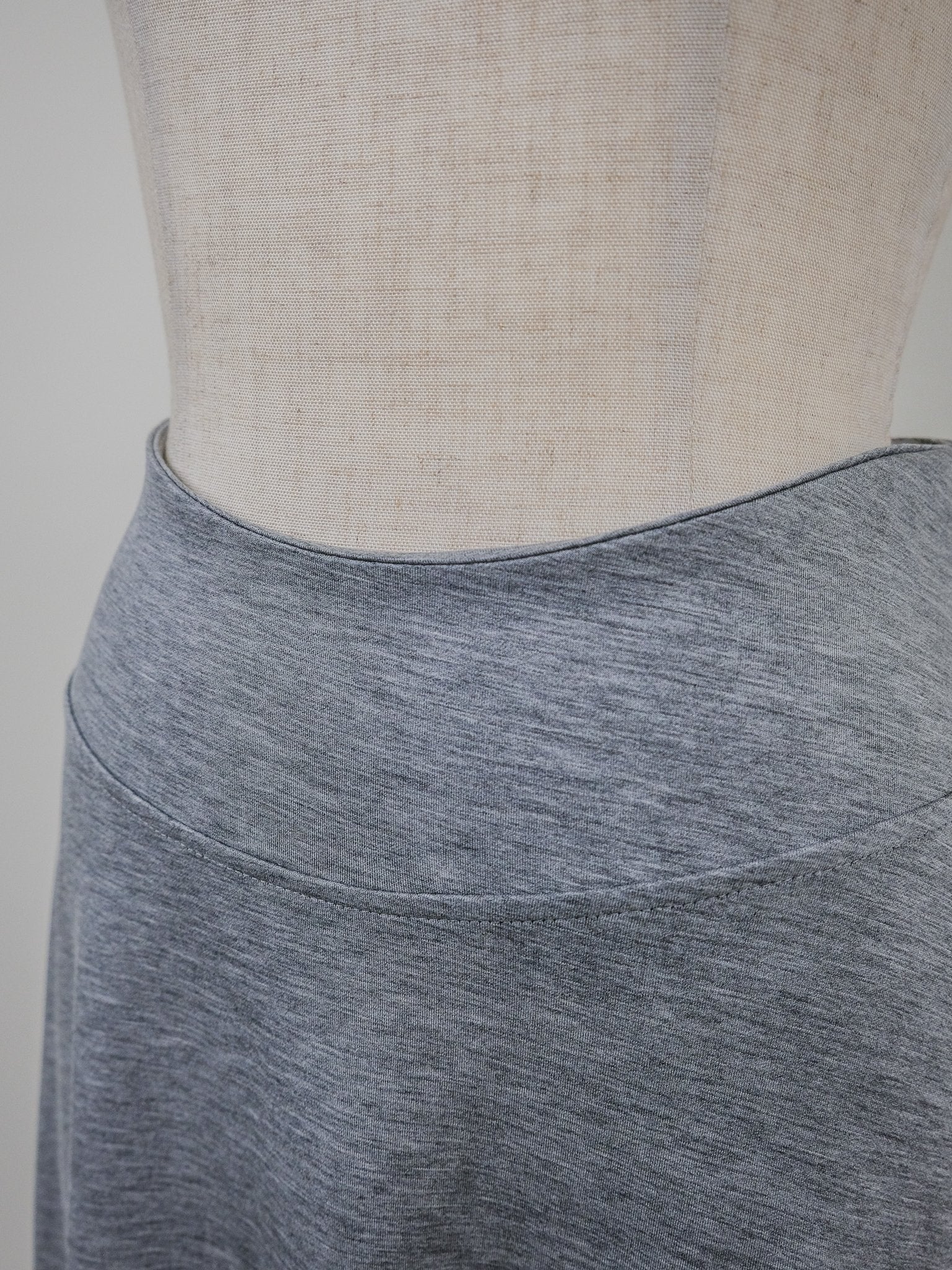 Jersey Flare Skirt [603417]light gray(70)