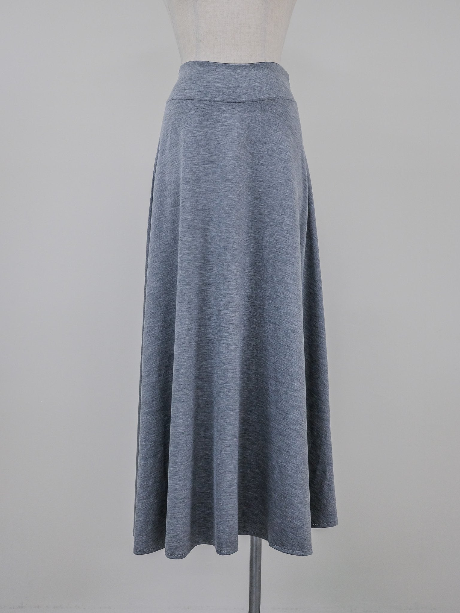 Jersey Flare Skirt [603417]light gray(70)