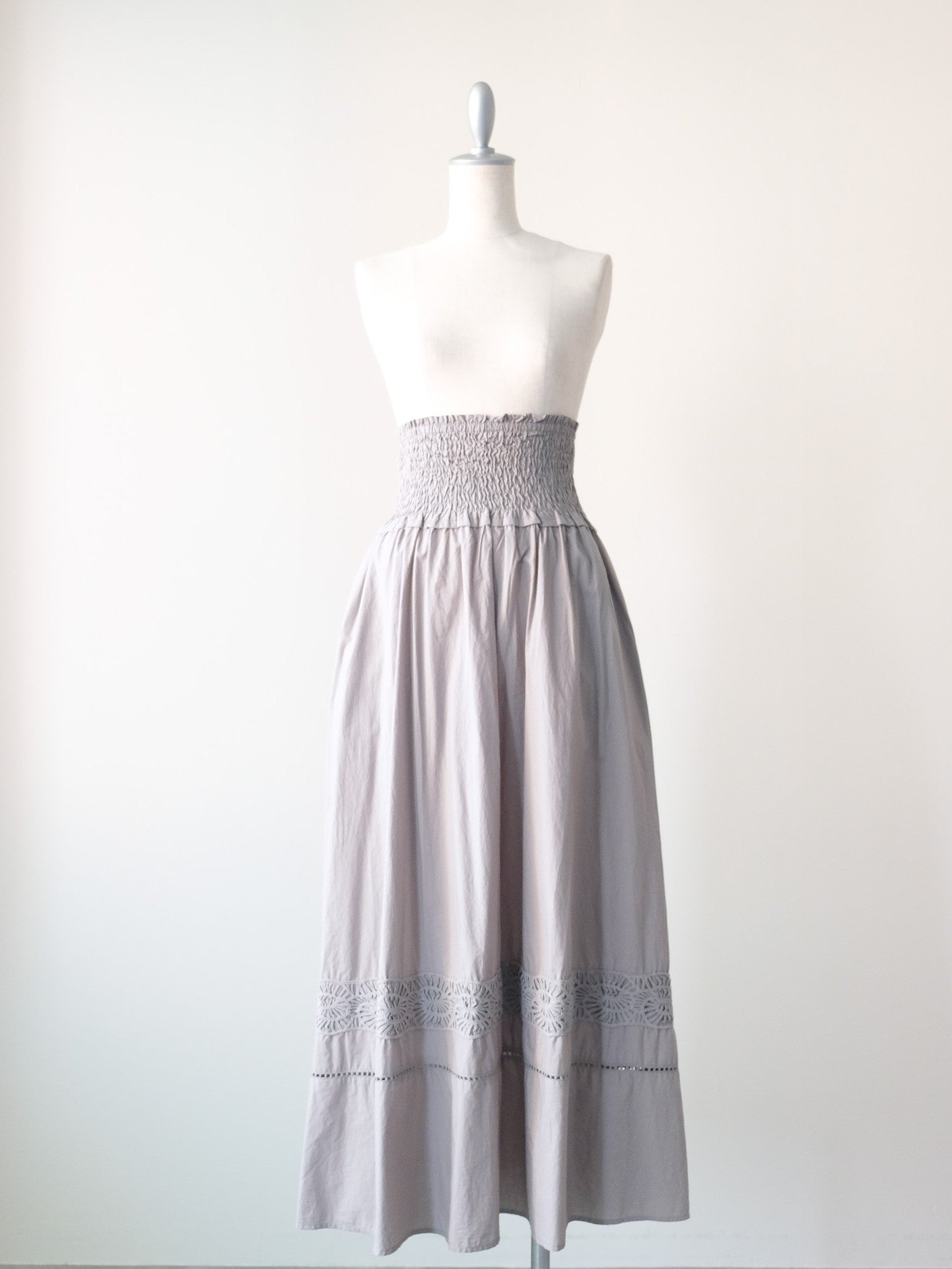 Lace Shirring Skirt(レースシャーリングスカート)[601554]khaki