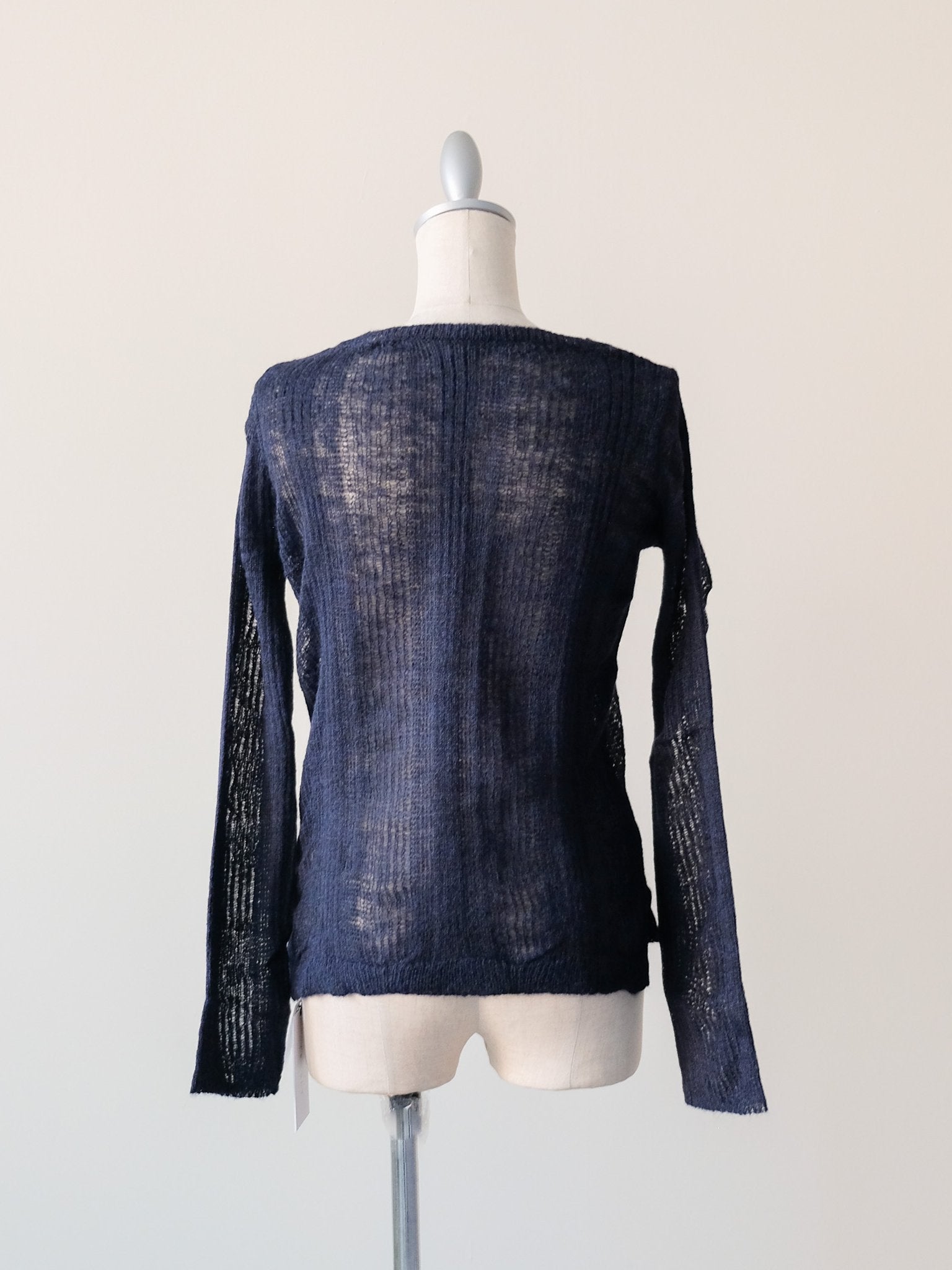 シアーモヘアニットトップス [605530] dark navy