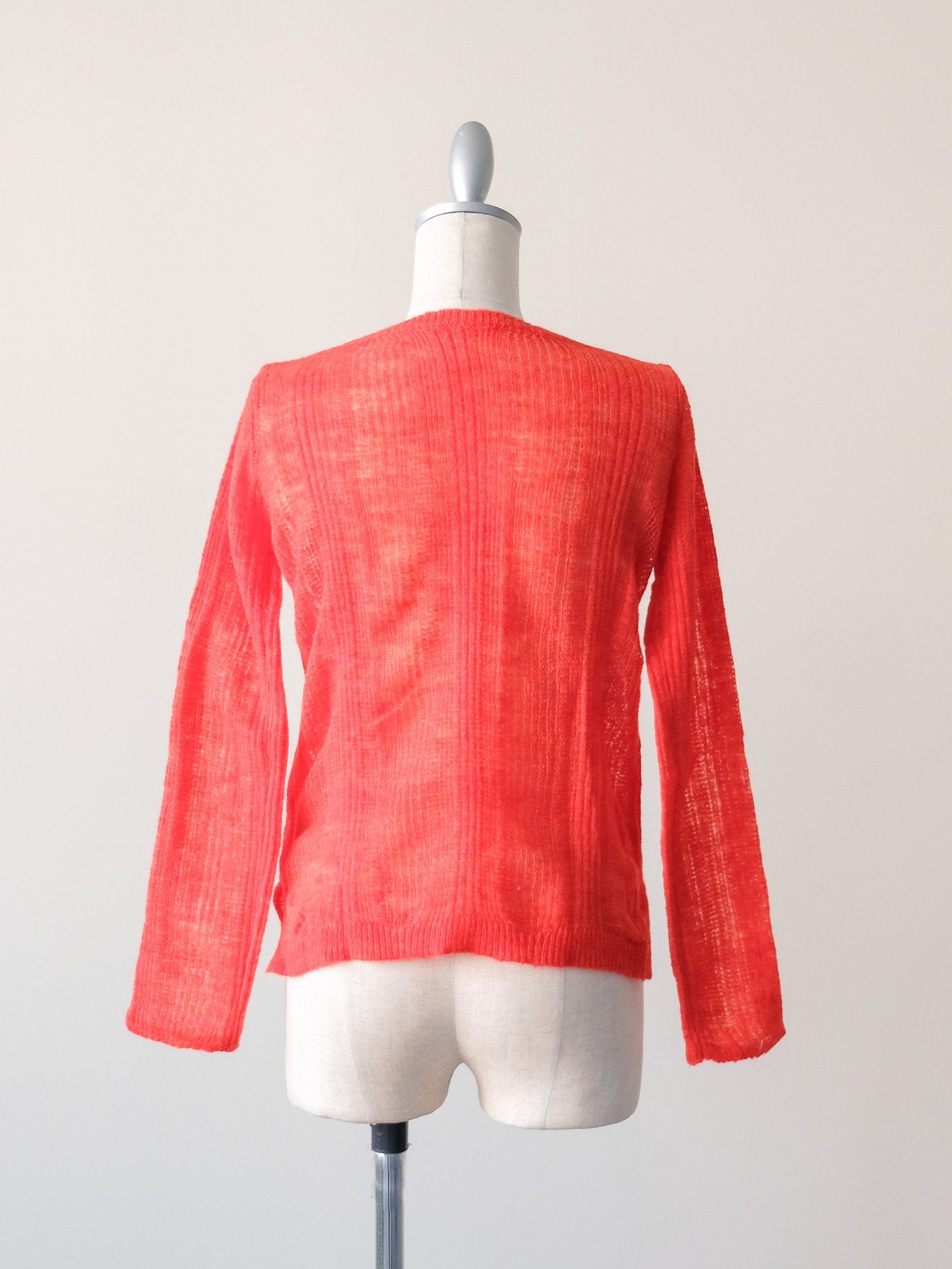 シアーモヘアニットトップス [605530] orange