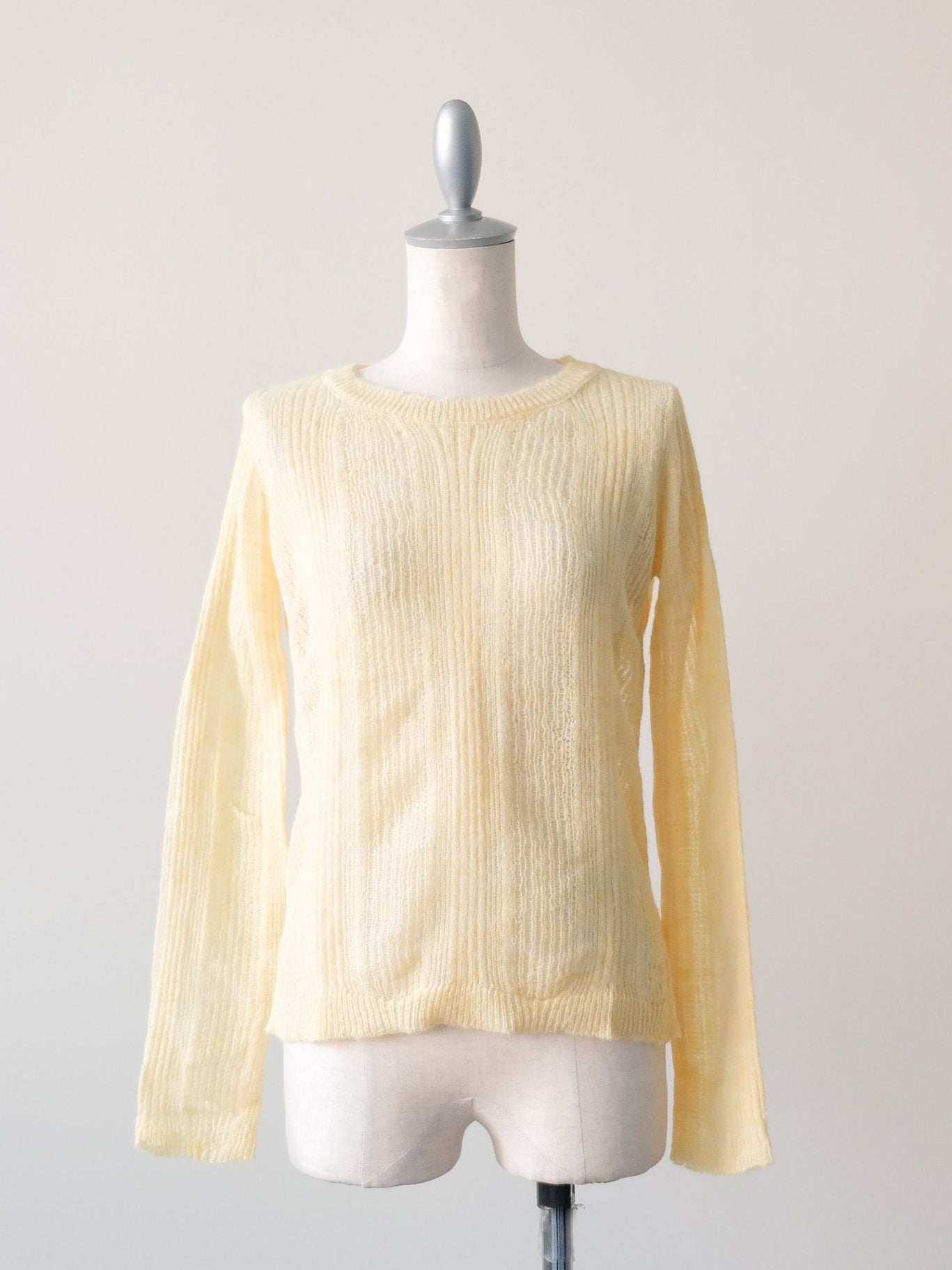 シアーモヘアニットトップス [605530] yellow