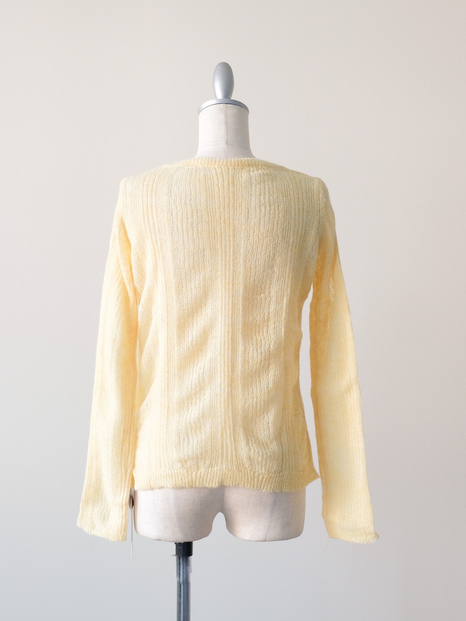 シアーモヘアニットトップス [605530] yellow