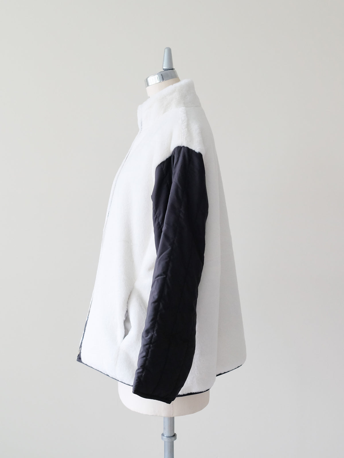 Reversible Boa & Quilted Coat (448)