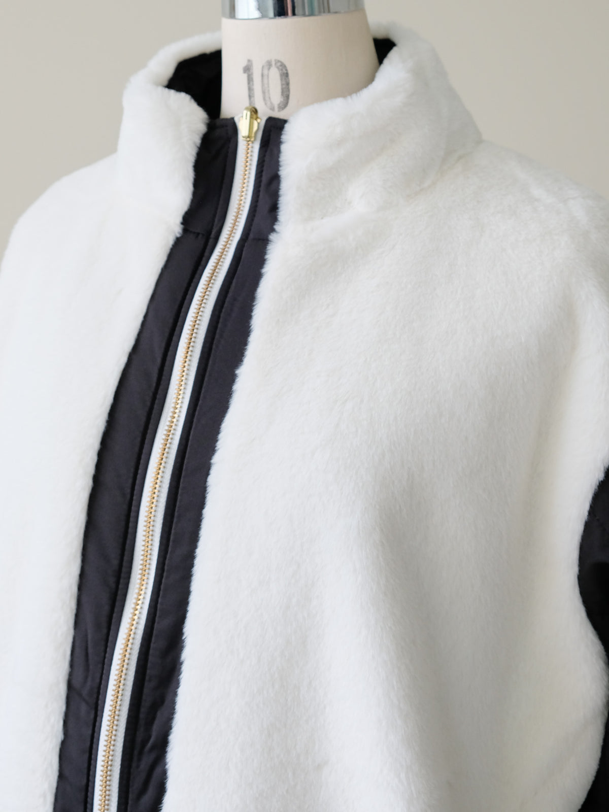 Reversible Boa & Quilted Coat (448)