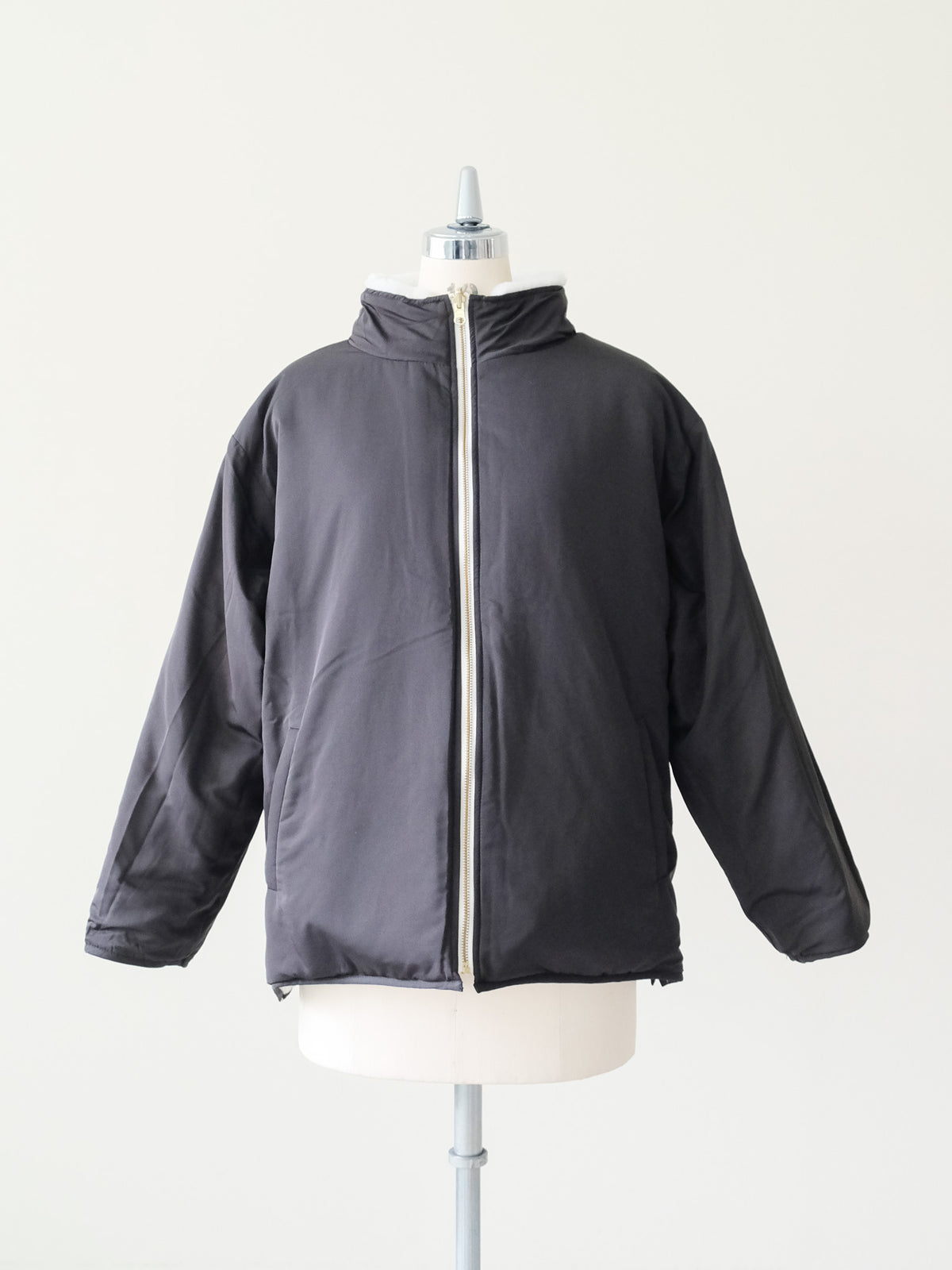 Reversible Boa & Quilted Coat (448)