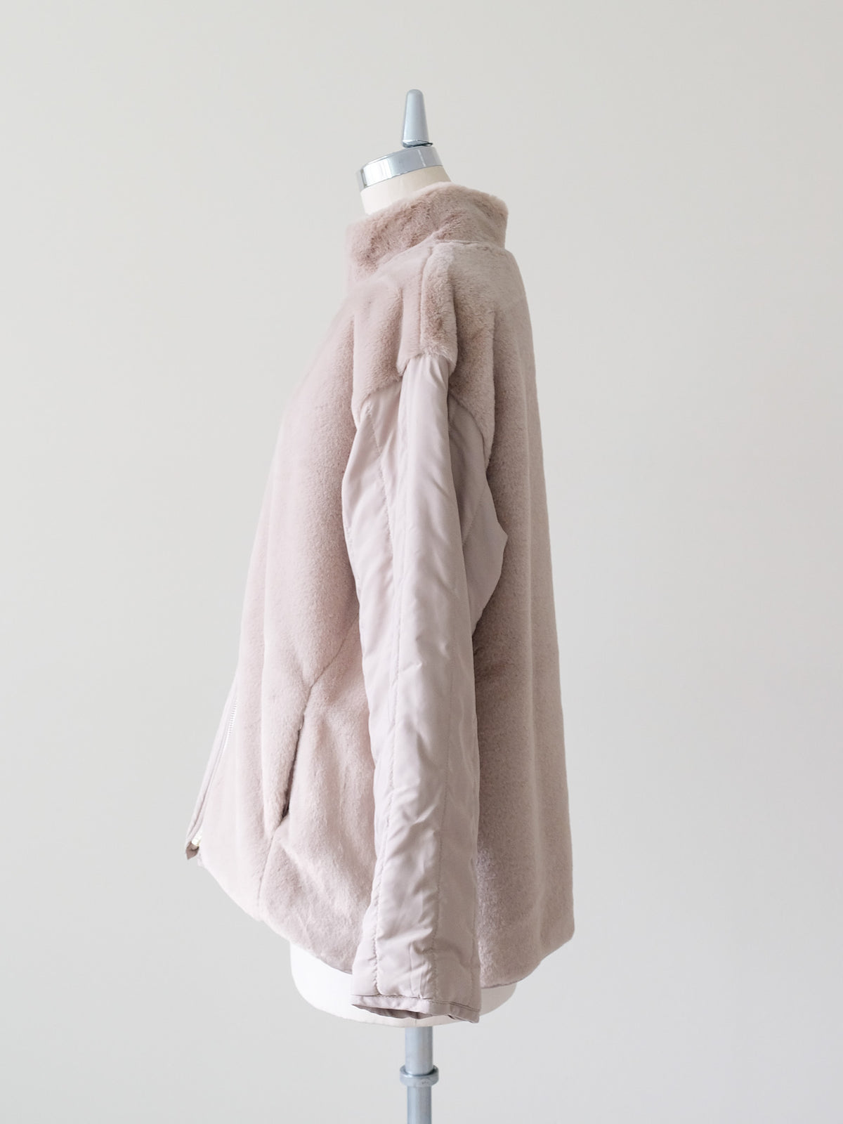 Reversible Boa & Quilted Coat (448)