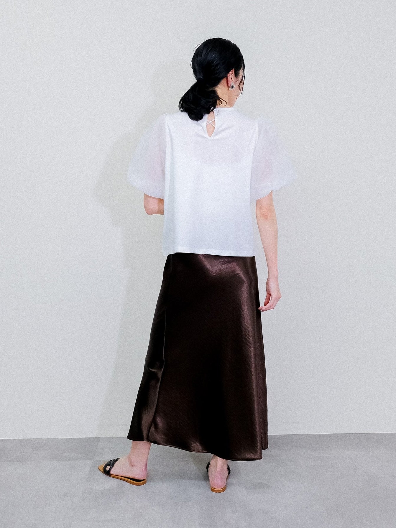 Satin Skirt [603415] brown(60)