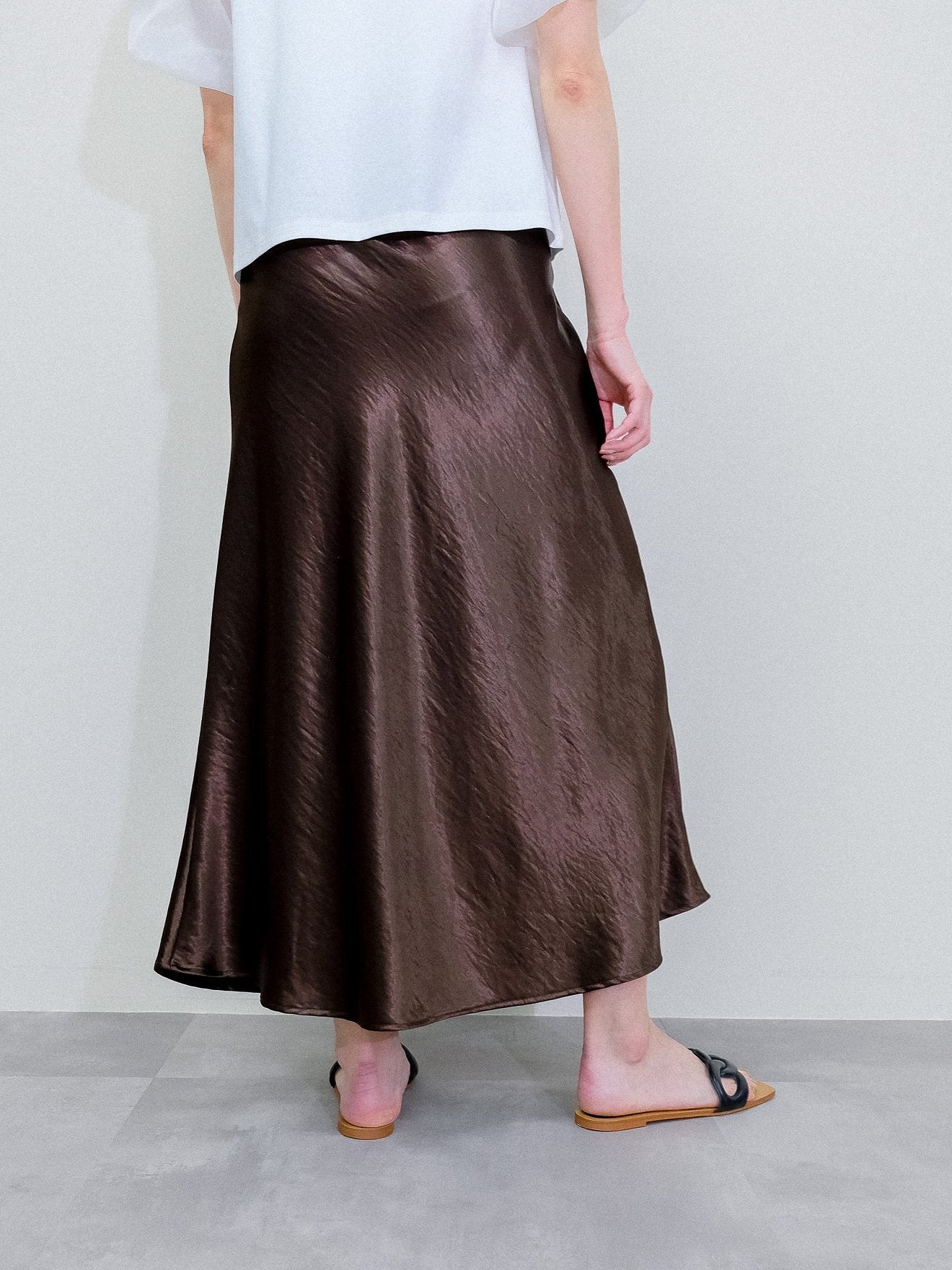 Satin Skirt [603415] brown(60)