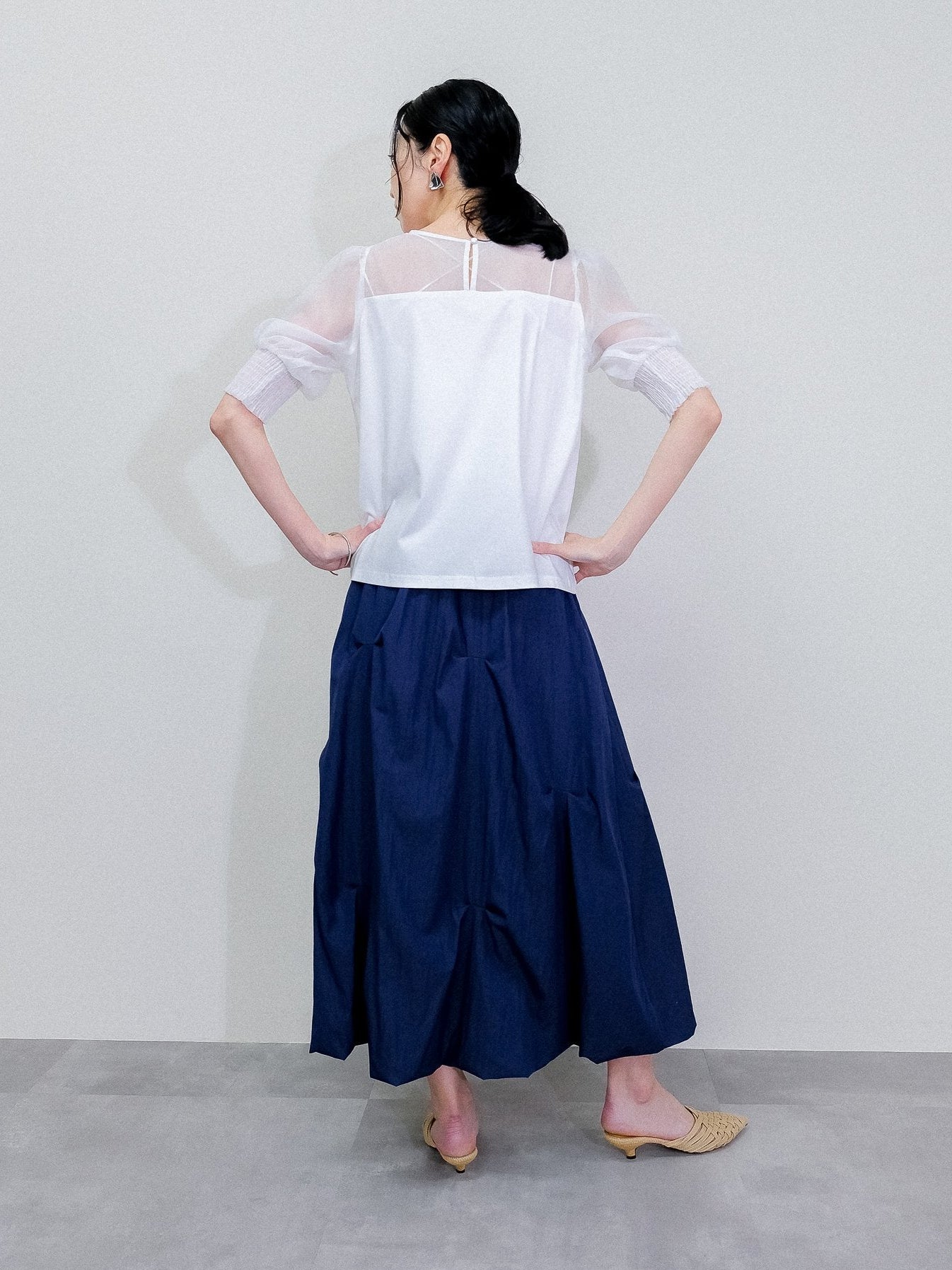 Tuck Skirt [603416]navy(49)