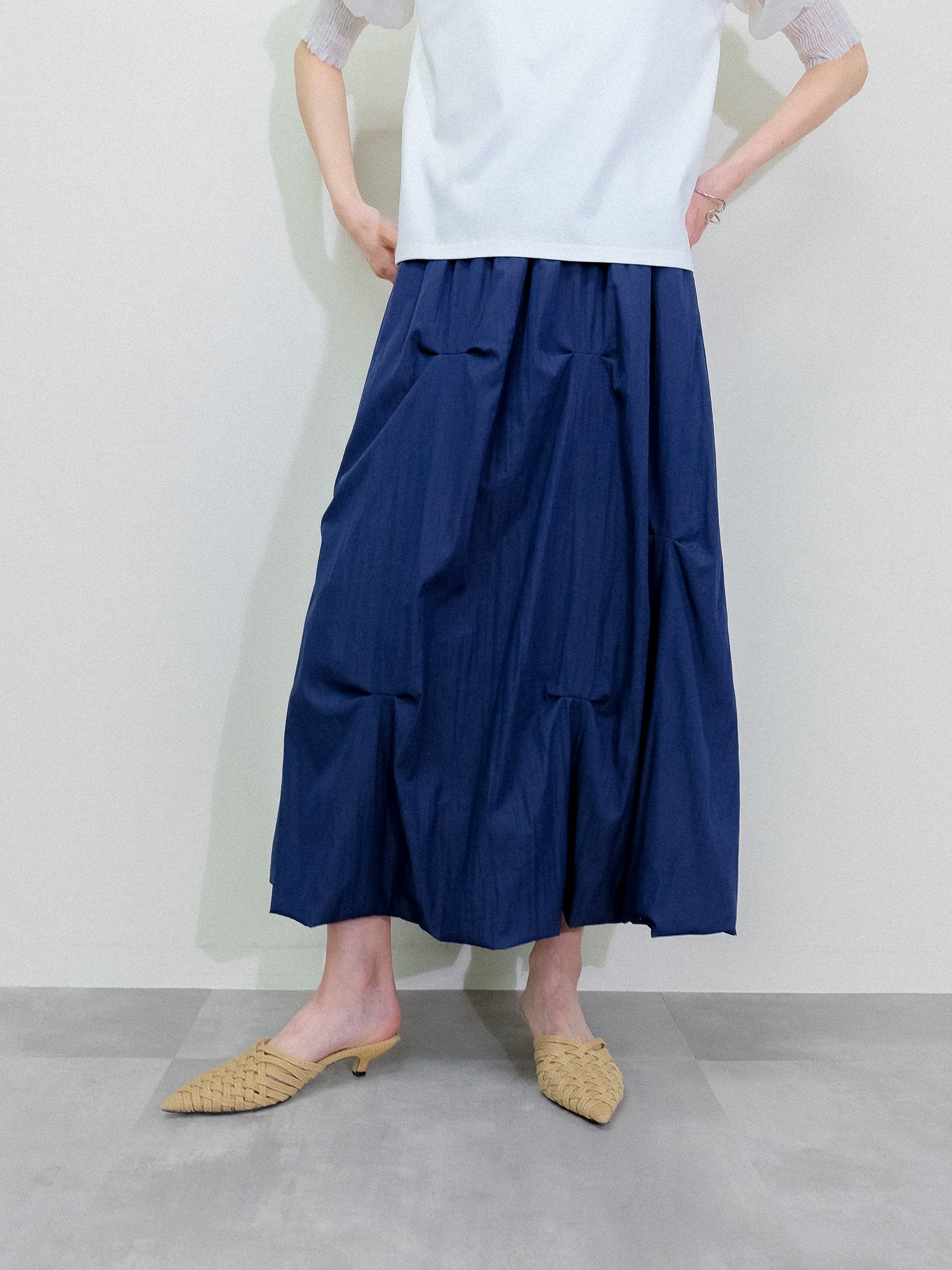 Tuck Skirt [603416]navy(49)