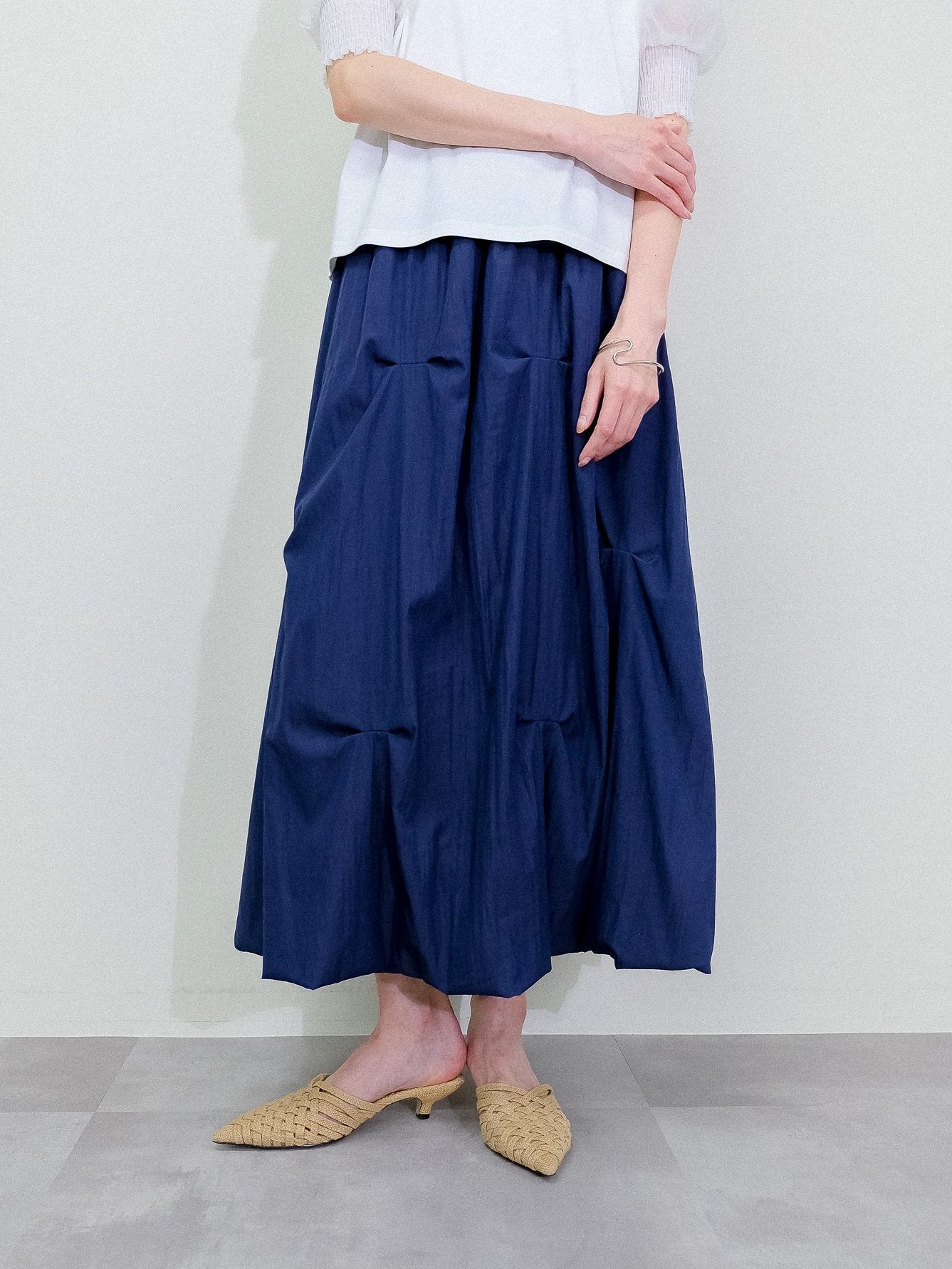 Tuck Skirt [603416]navy(49)