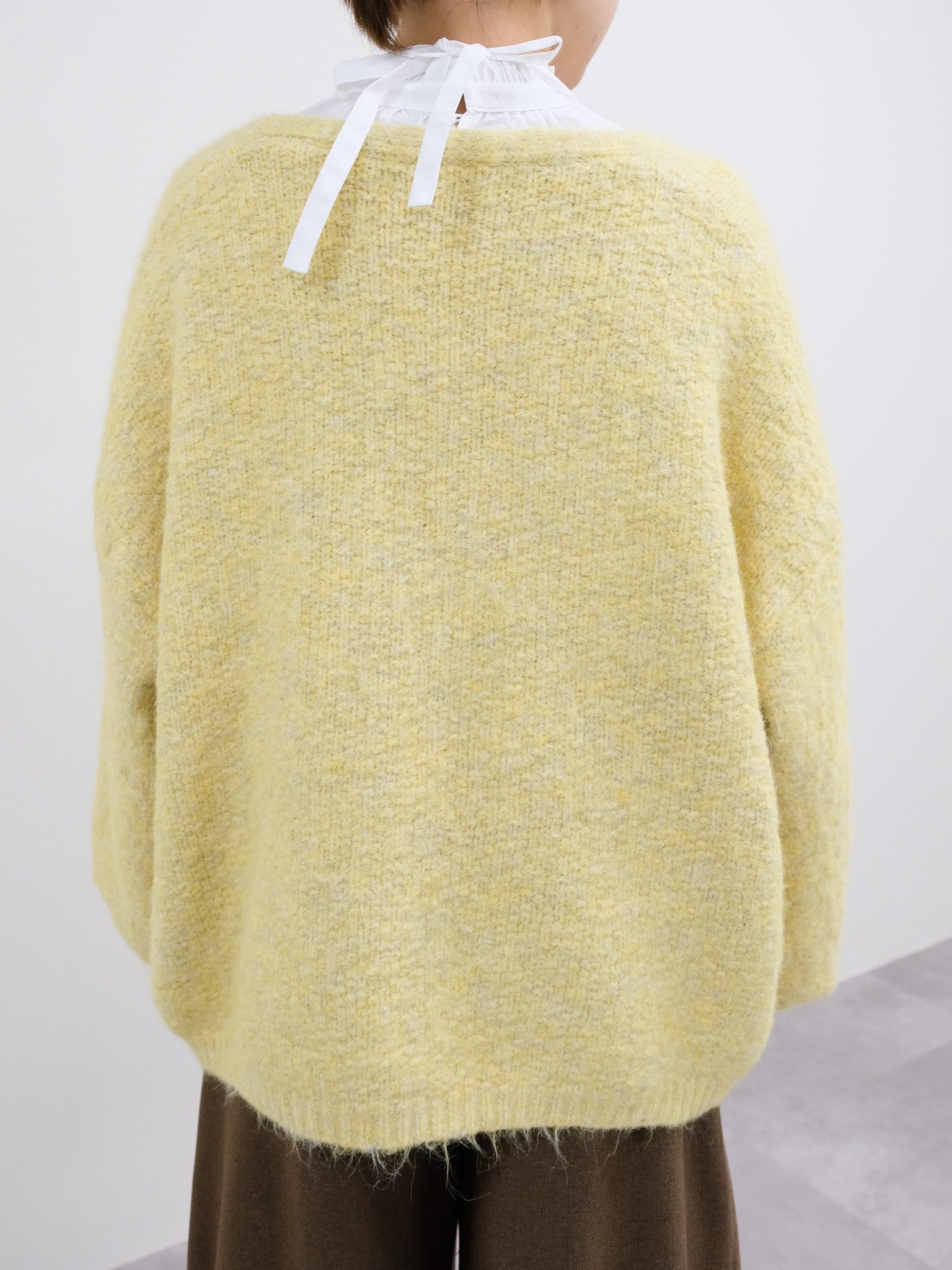 ループヤーンボリュームカーディガン [601518]yellow