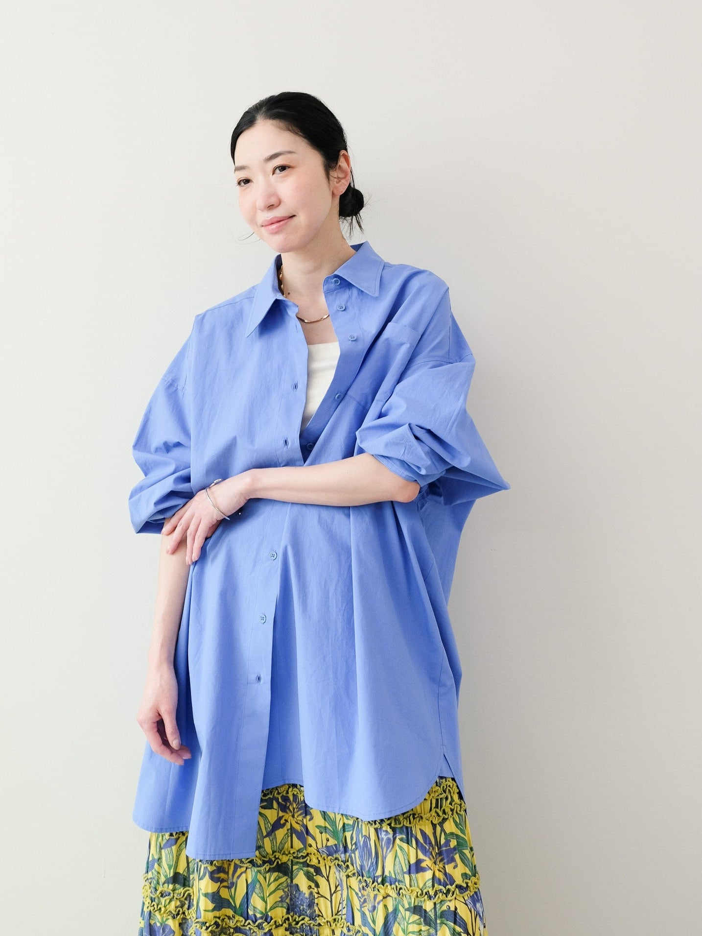 Oversized Shirt(オーバーサイズシャツ)[601551]blue