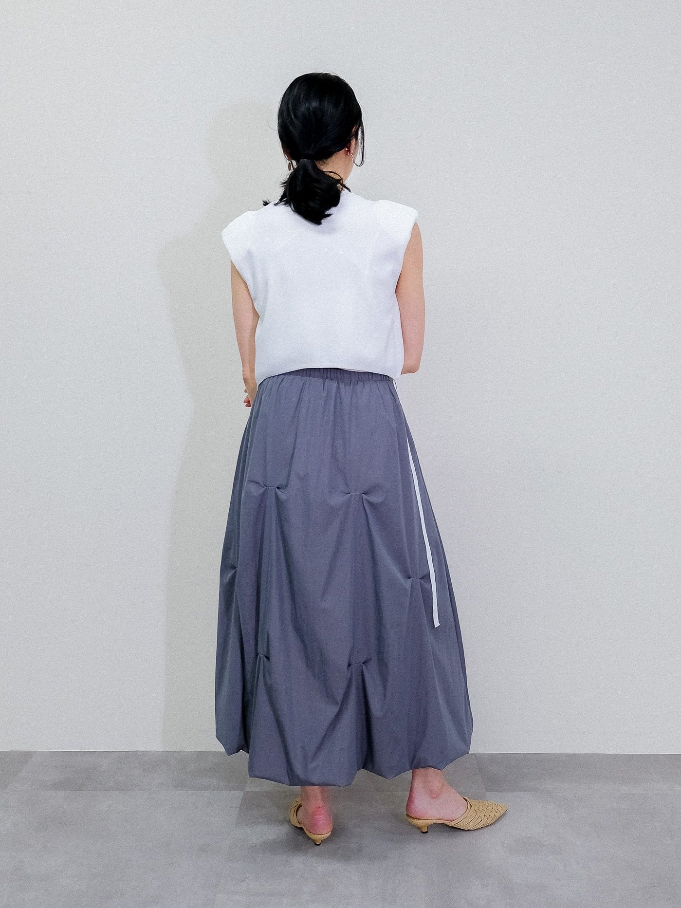 Tuck Skirt [603416]gray(75)