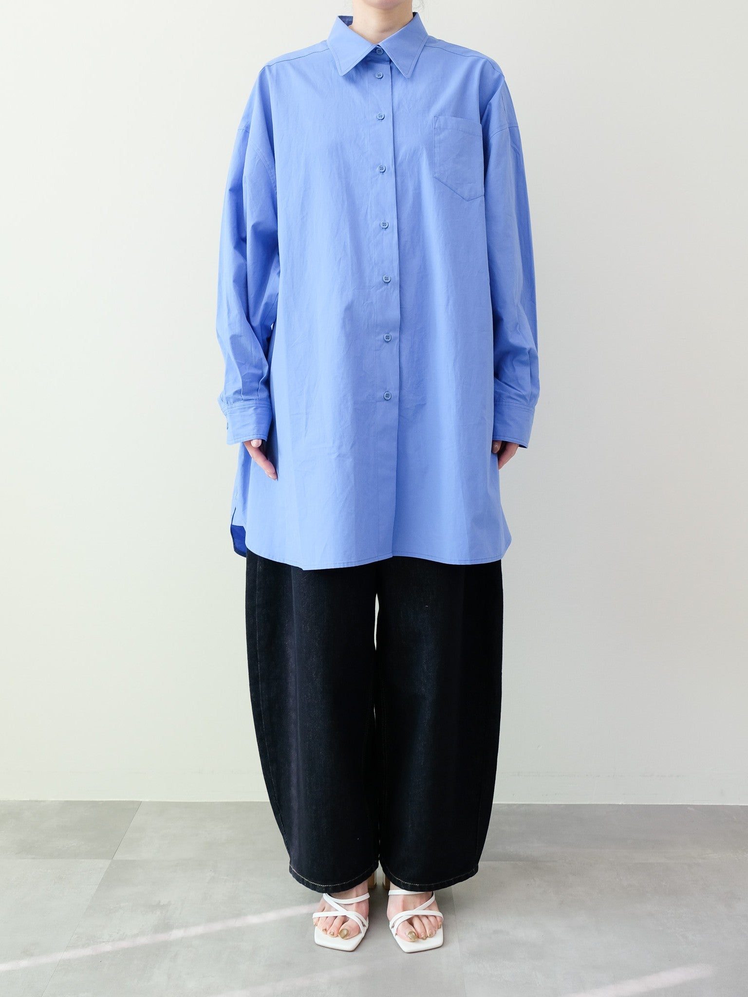 Oversized Shirt(オーバーサイズシャツ)[601551]blue