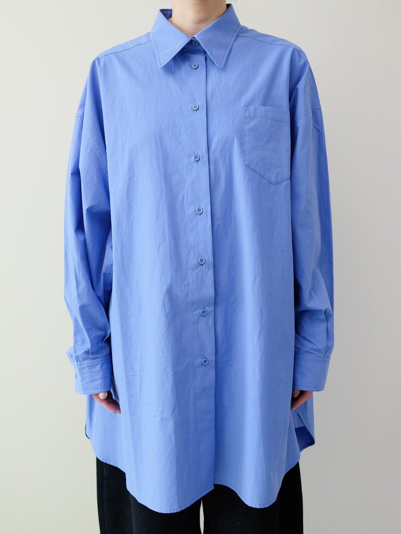 Oversized Shirt(オーバーサイズシャツ)[601551]blue