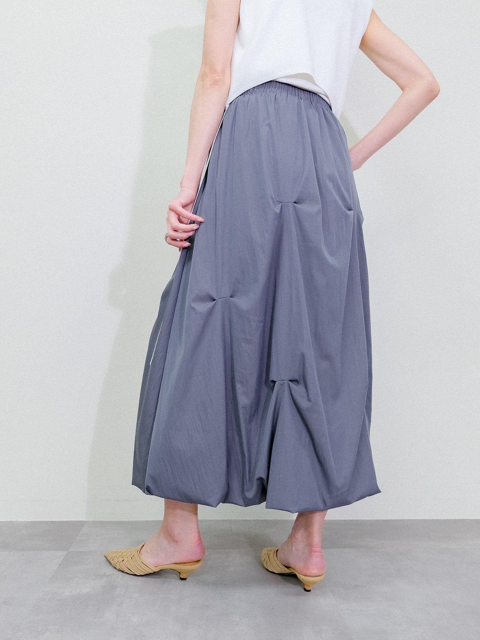 Tuck Skirt [603416]gray(75)