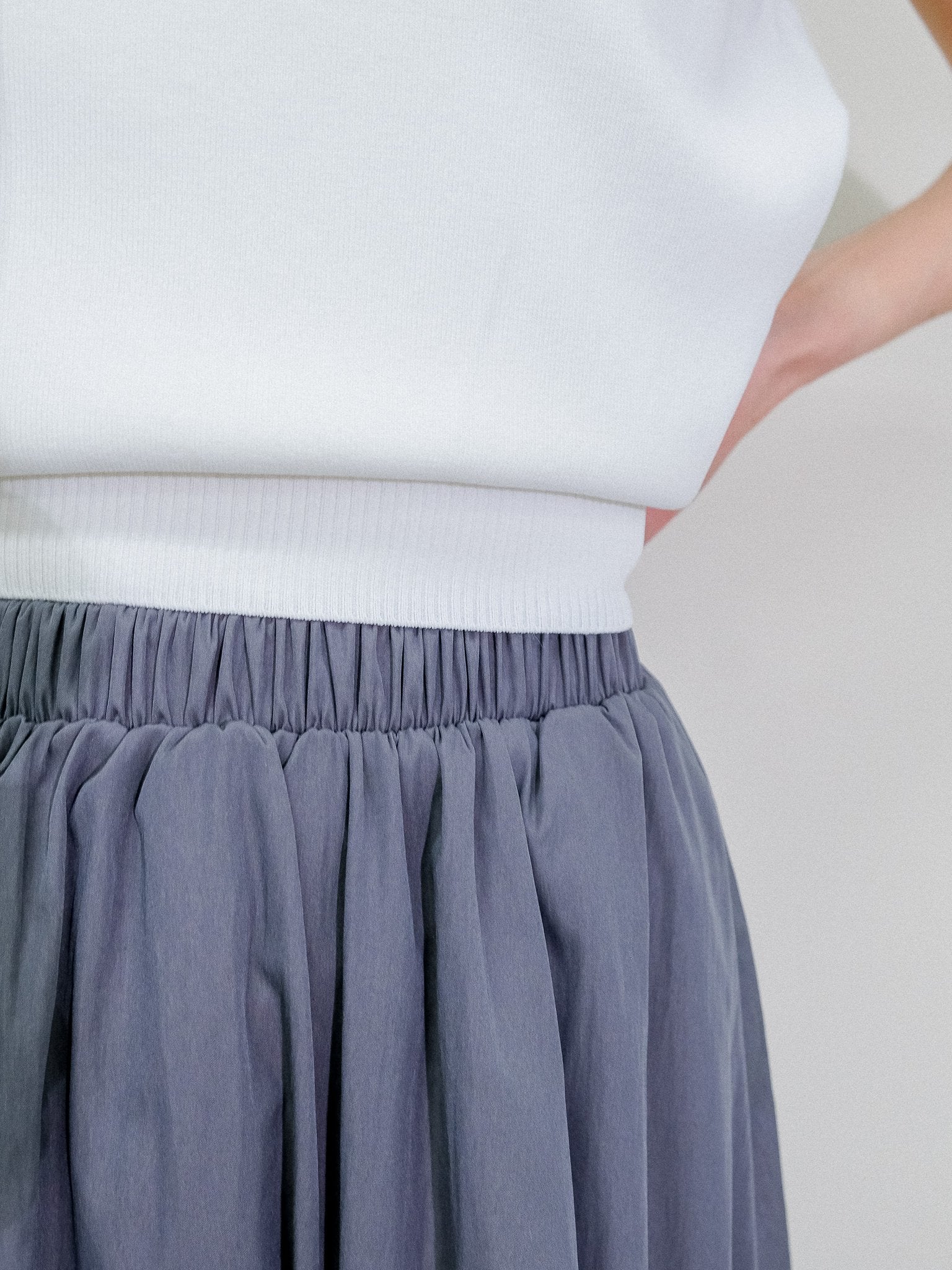 Tuck Skirt [603416]gray(75)