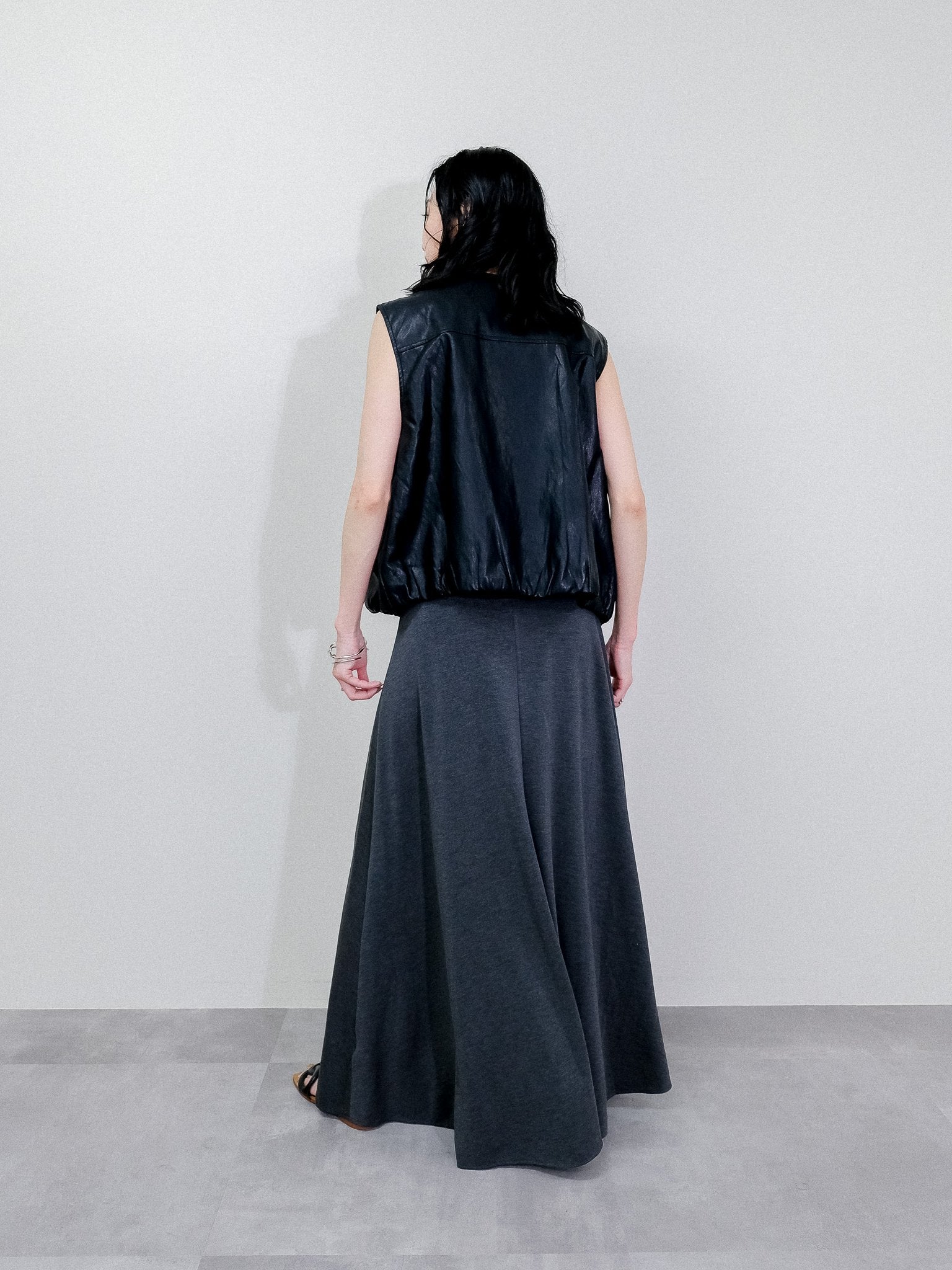 Fake leather vest [603423] black(99)