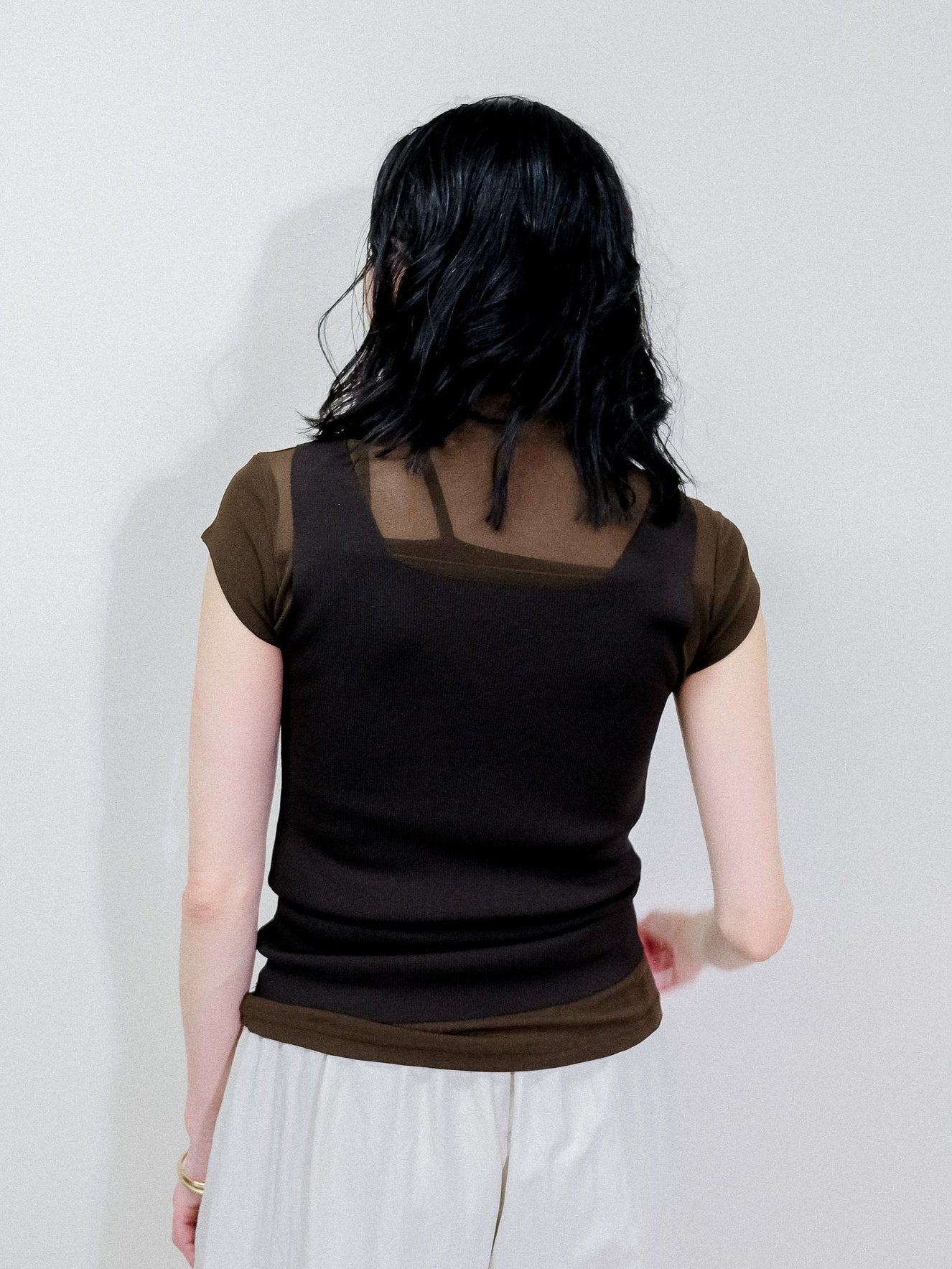 Knit Tank Tops [603410] brown(60)