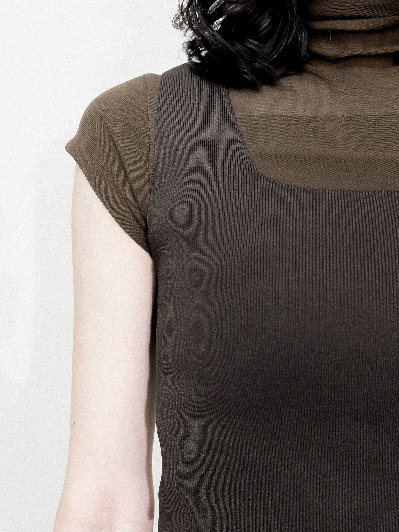 Knit Tank Tops [603410] brown(60)