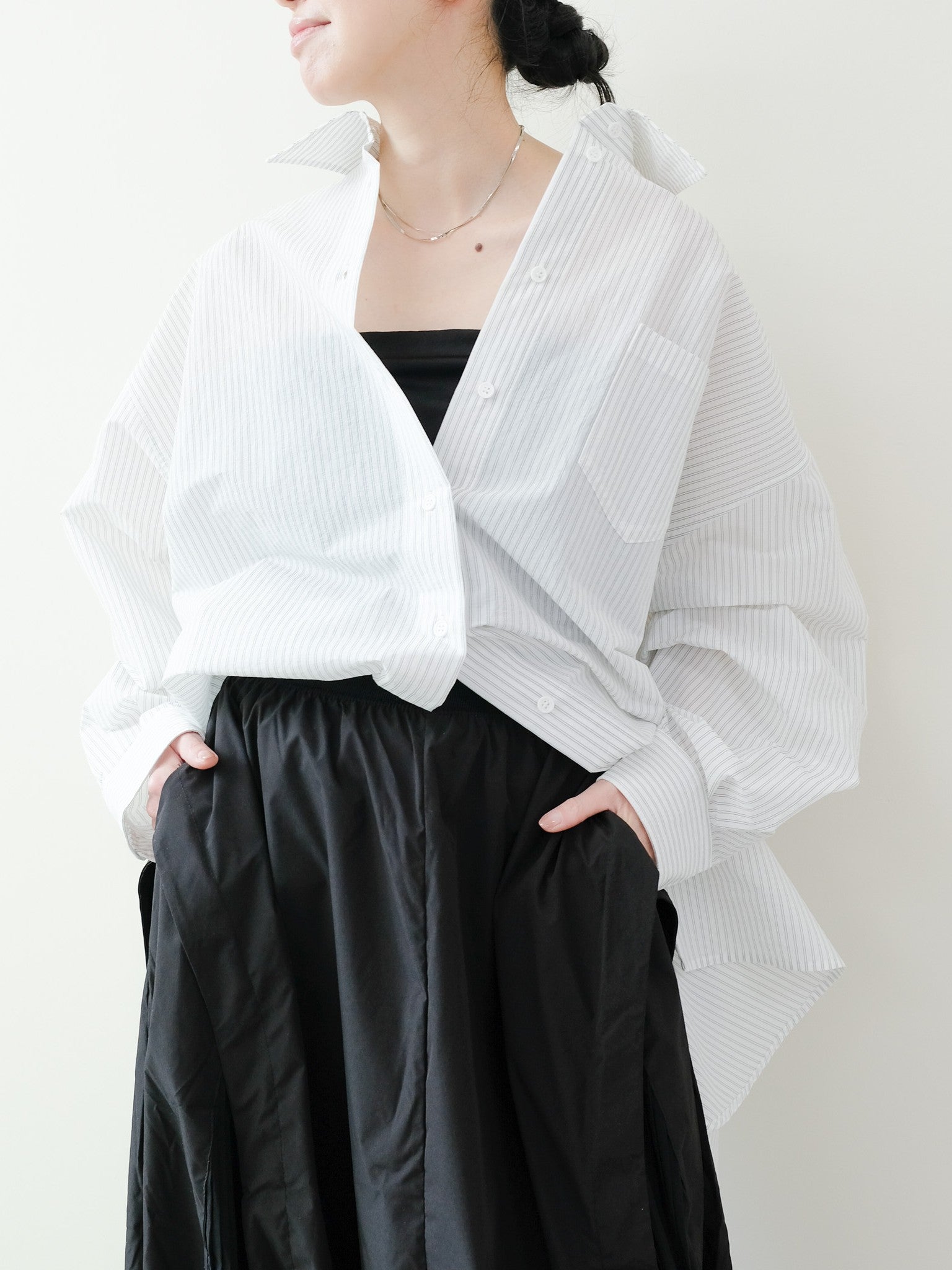 Oversized Shirt(オーバーサイズシャツ)[601551]stripe
