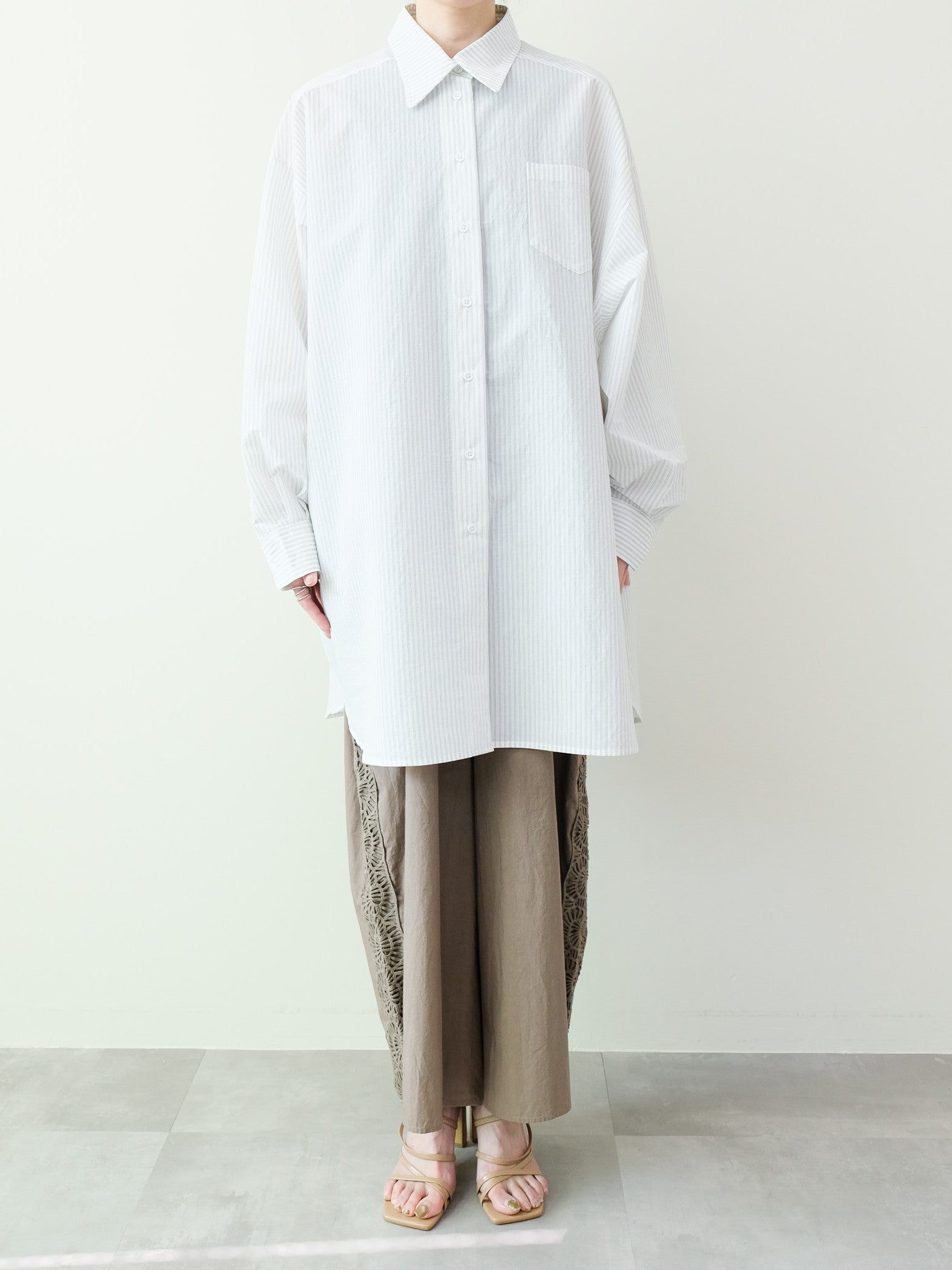 Oversized Shirt(オーバーサイズシャツ)[601551]stripe
