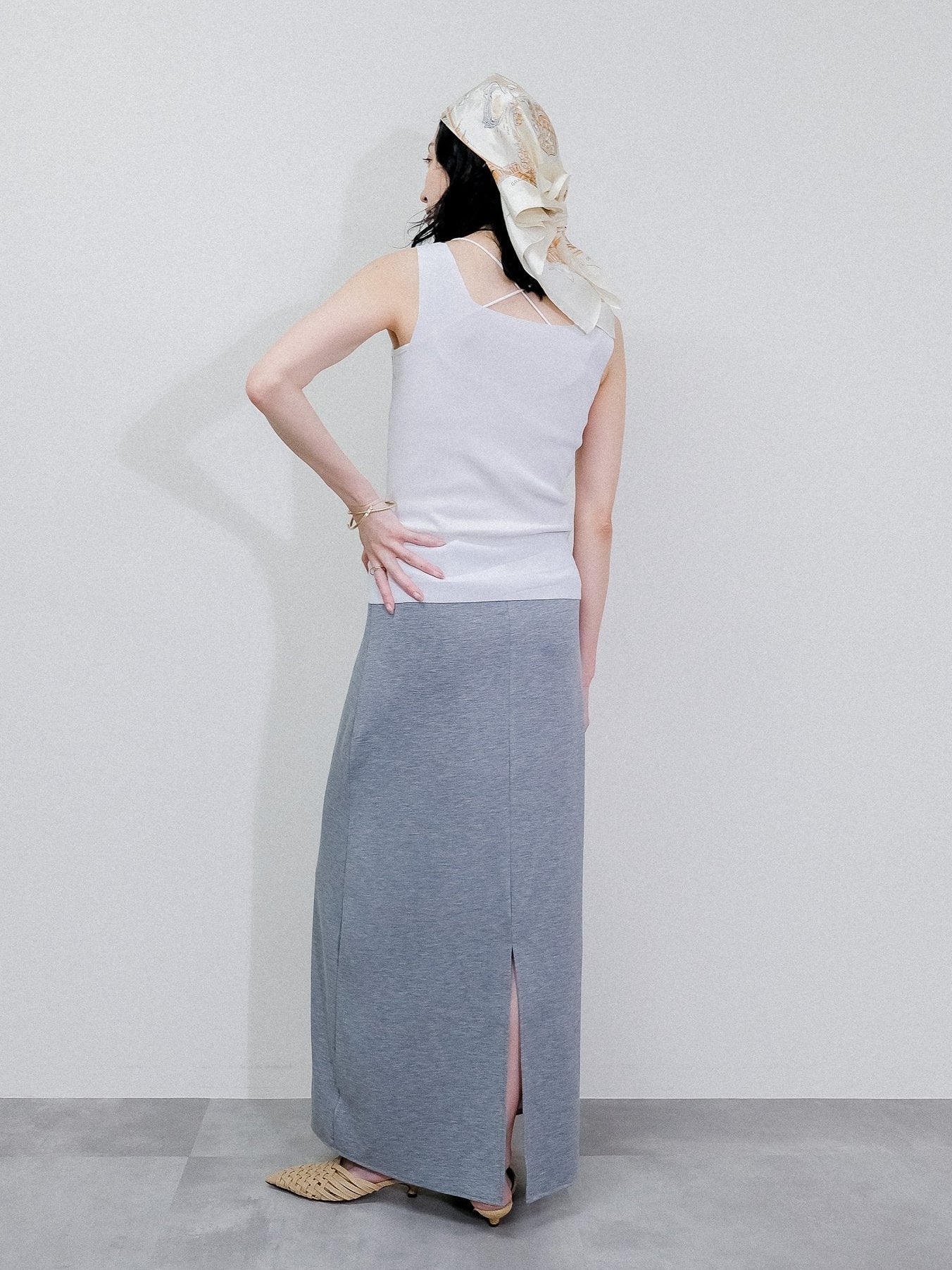 Knit Tank Tops [603410] grey(75)