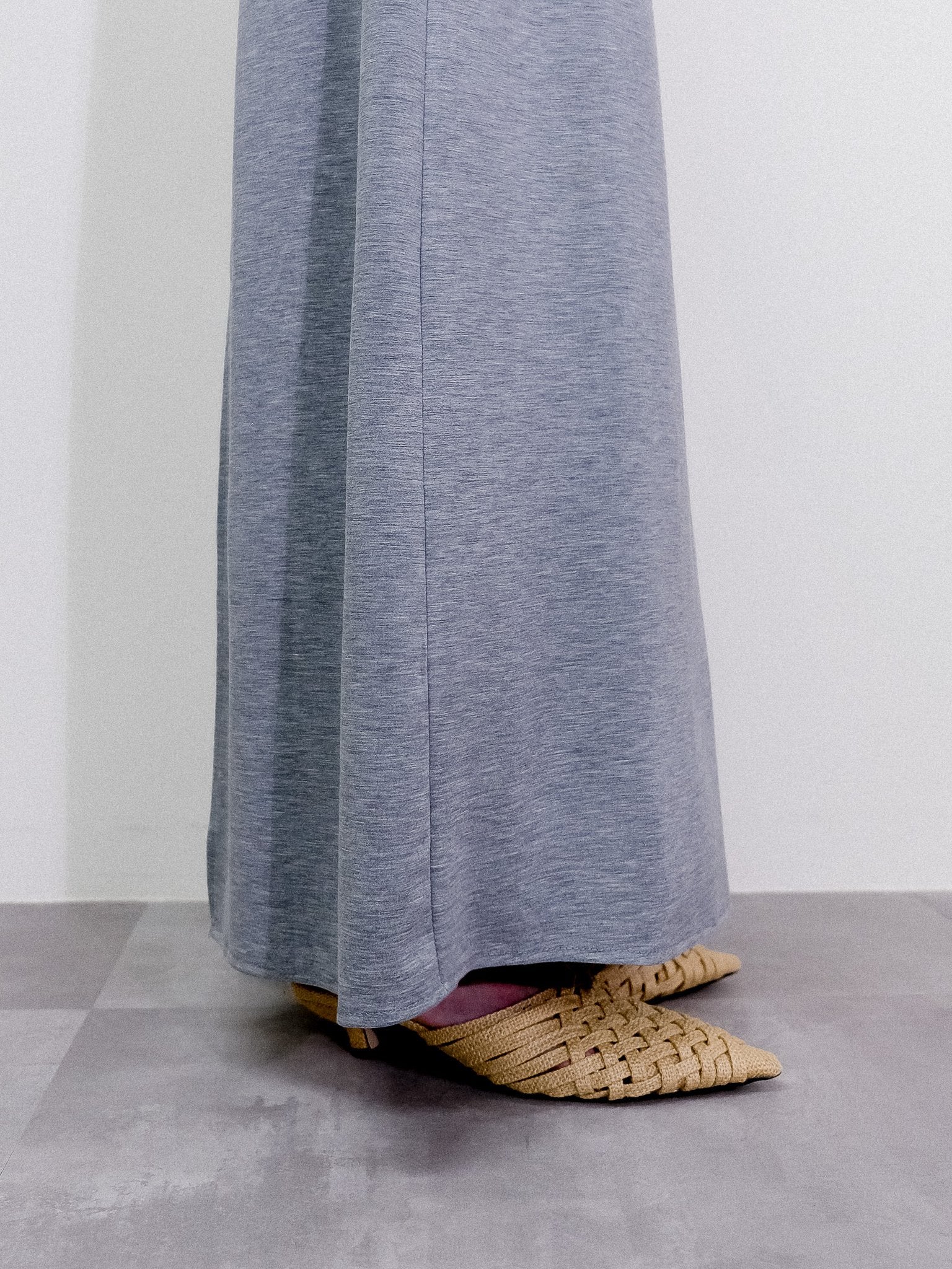 Jersey I-Line Skirt  [603418] light gray(70)