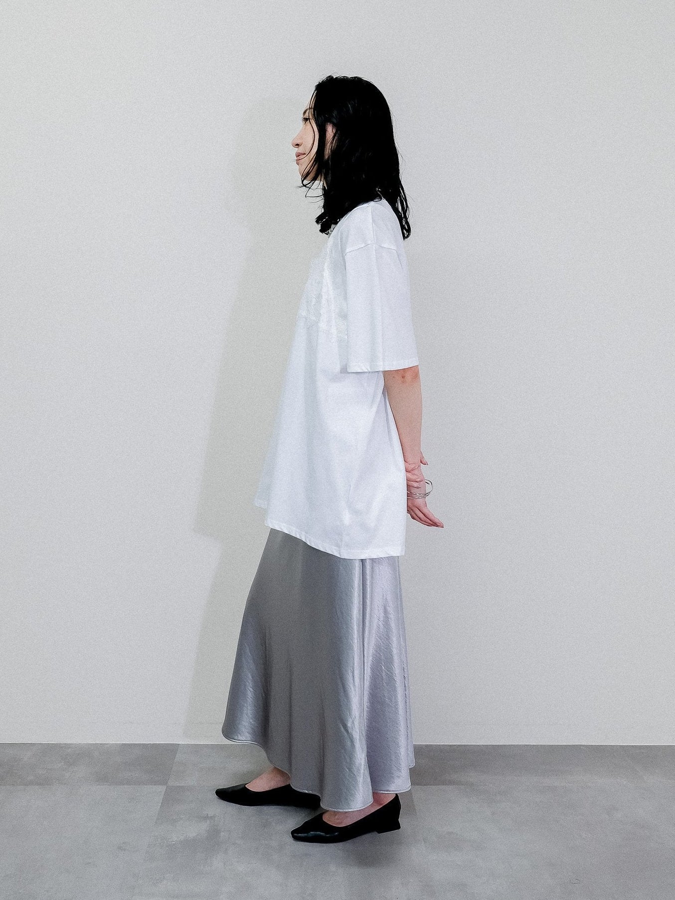 Satin Skirt [603415] light gray(70)