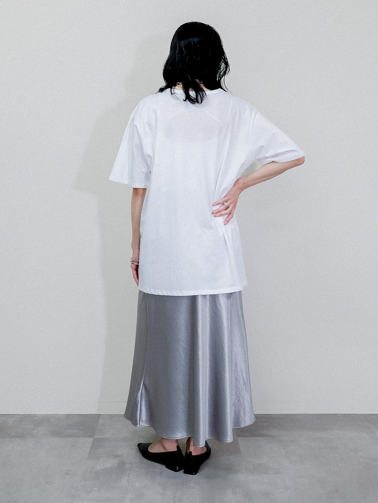 Satin Skirt [603415] light gray(70)