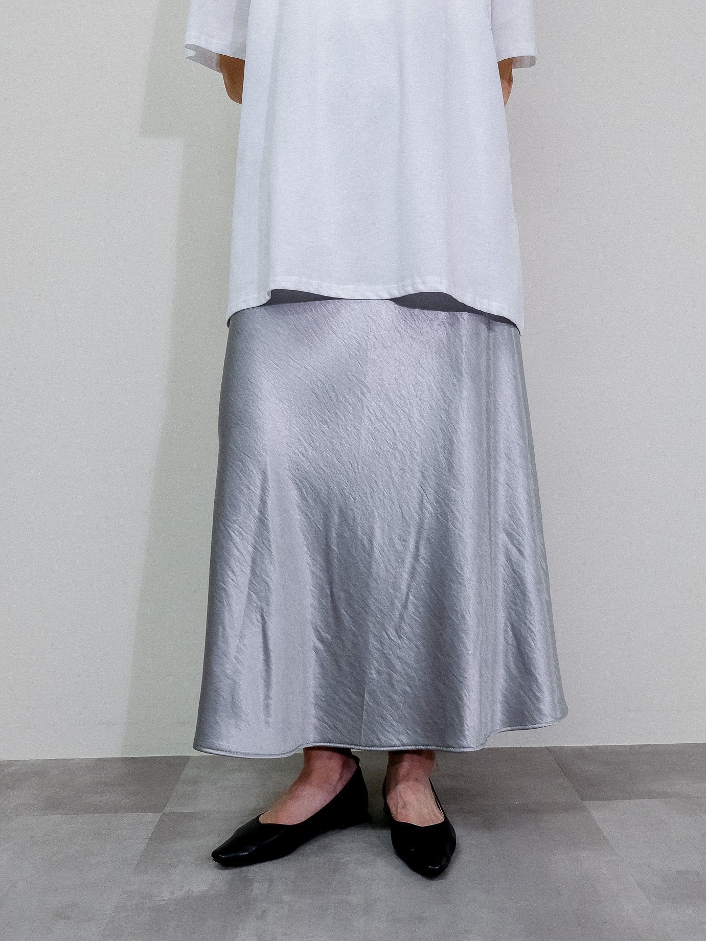 Satin Skirt [603415] light gray(70)