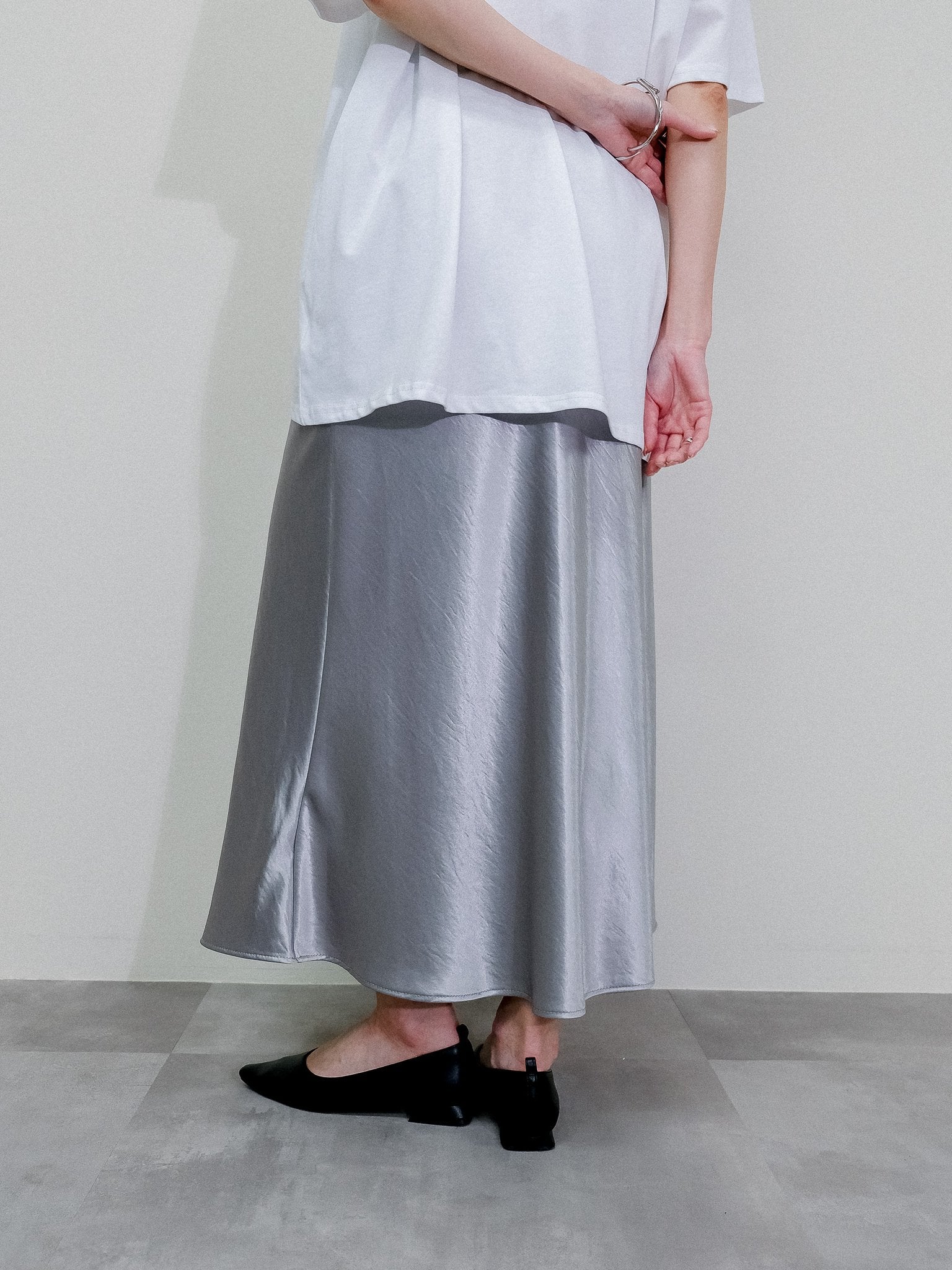 Satin Skirt [603415] light gray(70)