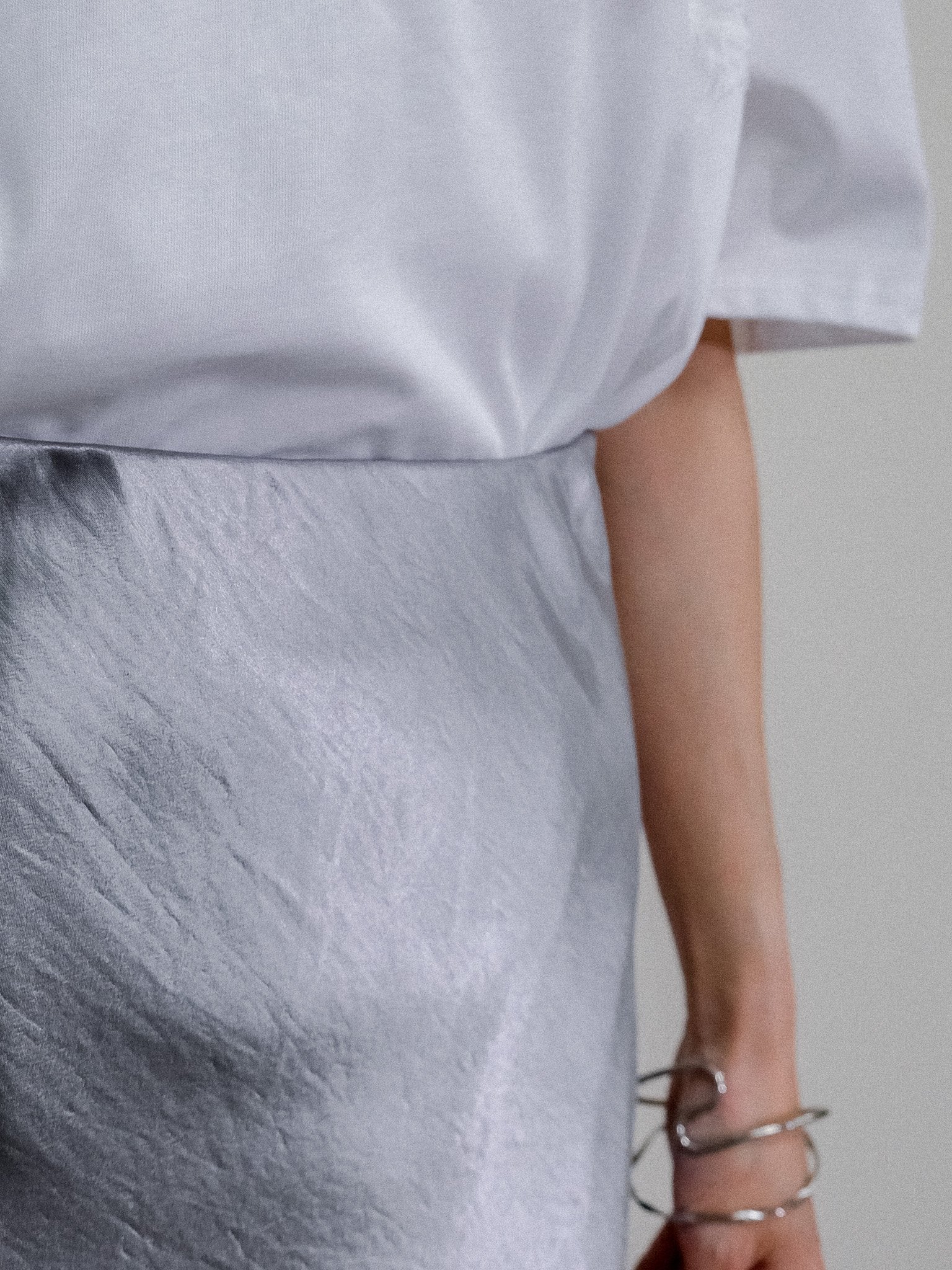 Satin Skirt [603415] light gray(70)
