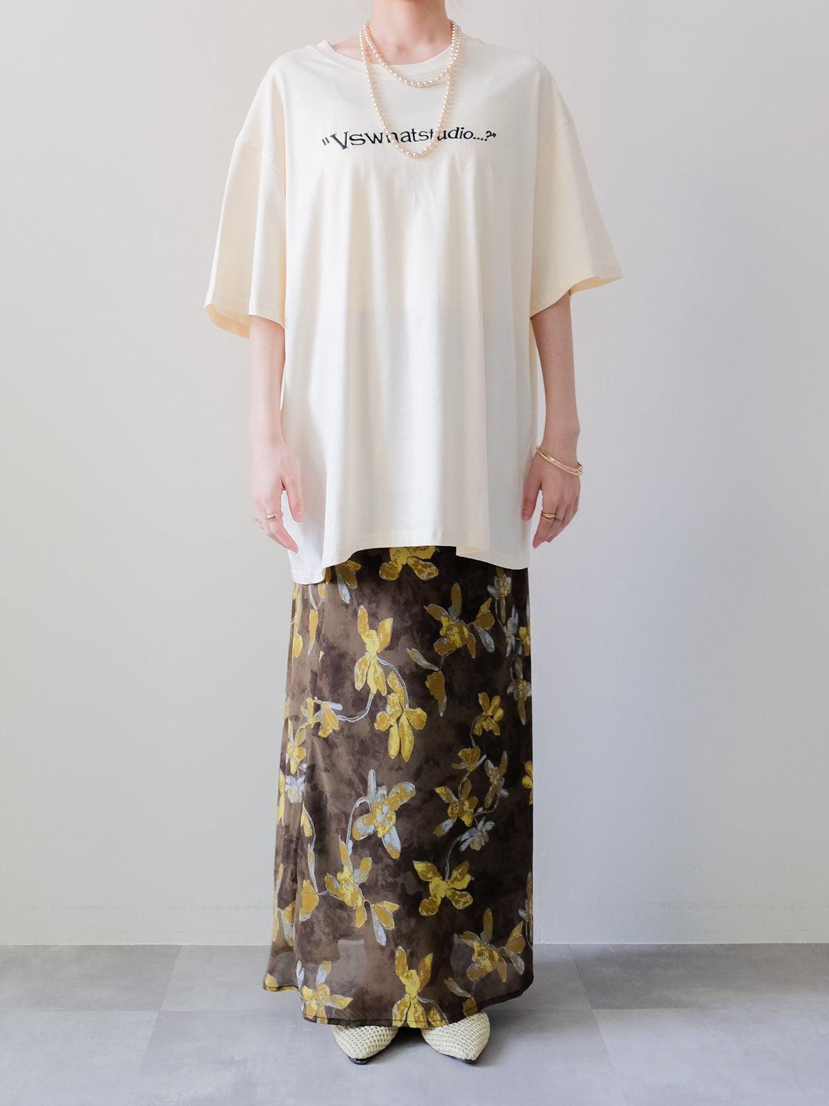 Dog Graphic Back Print T-shirt(ドッググラフィックバックプリントTシャツ)[601600]yellow